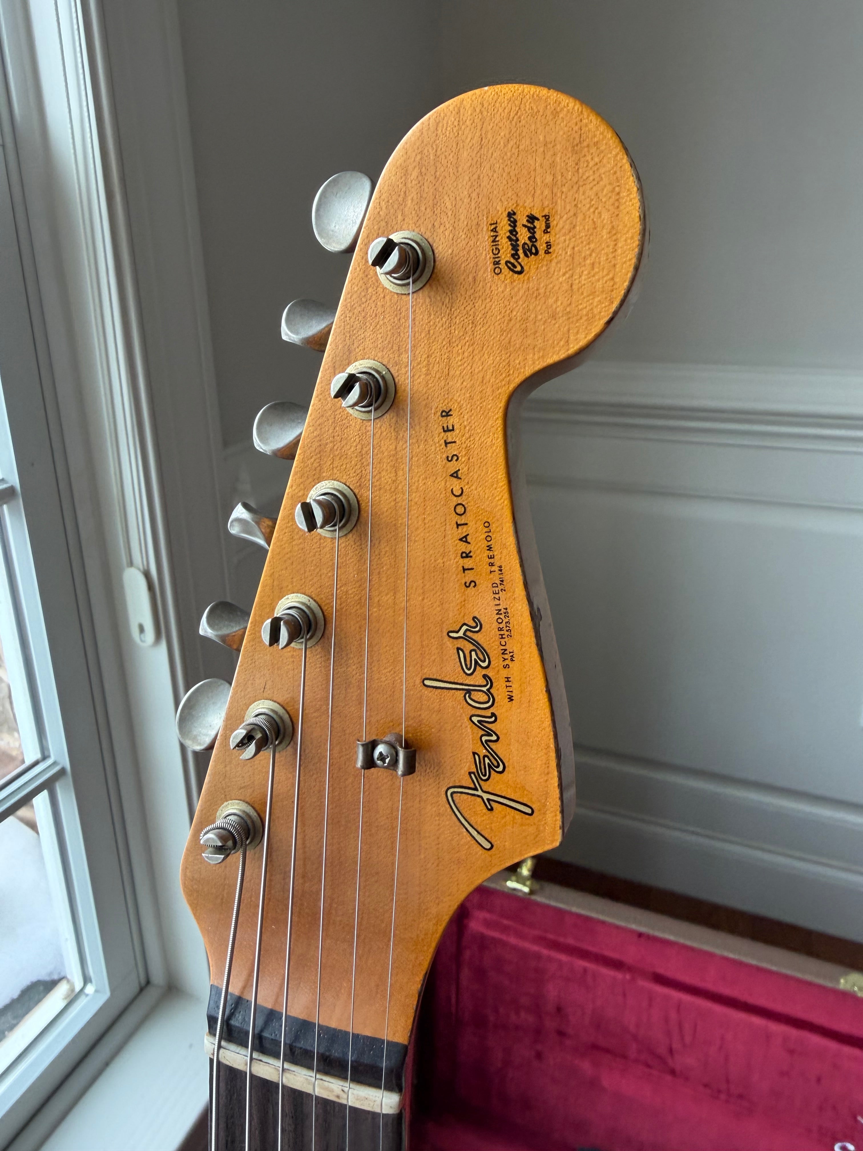 2026 Fender Custom Shop '62 Stratocaster HSS Heavy Relic - Vintage White - Image 7