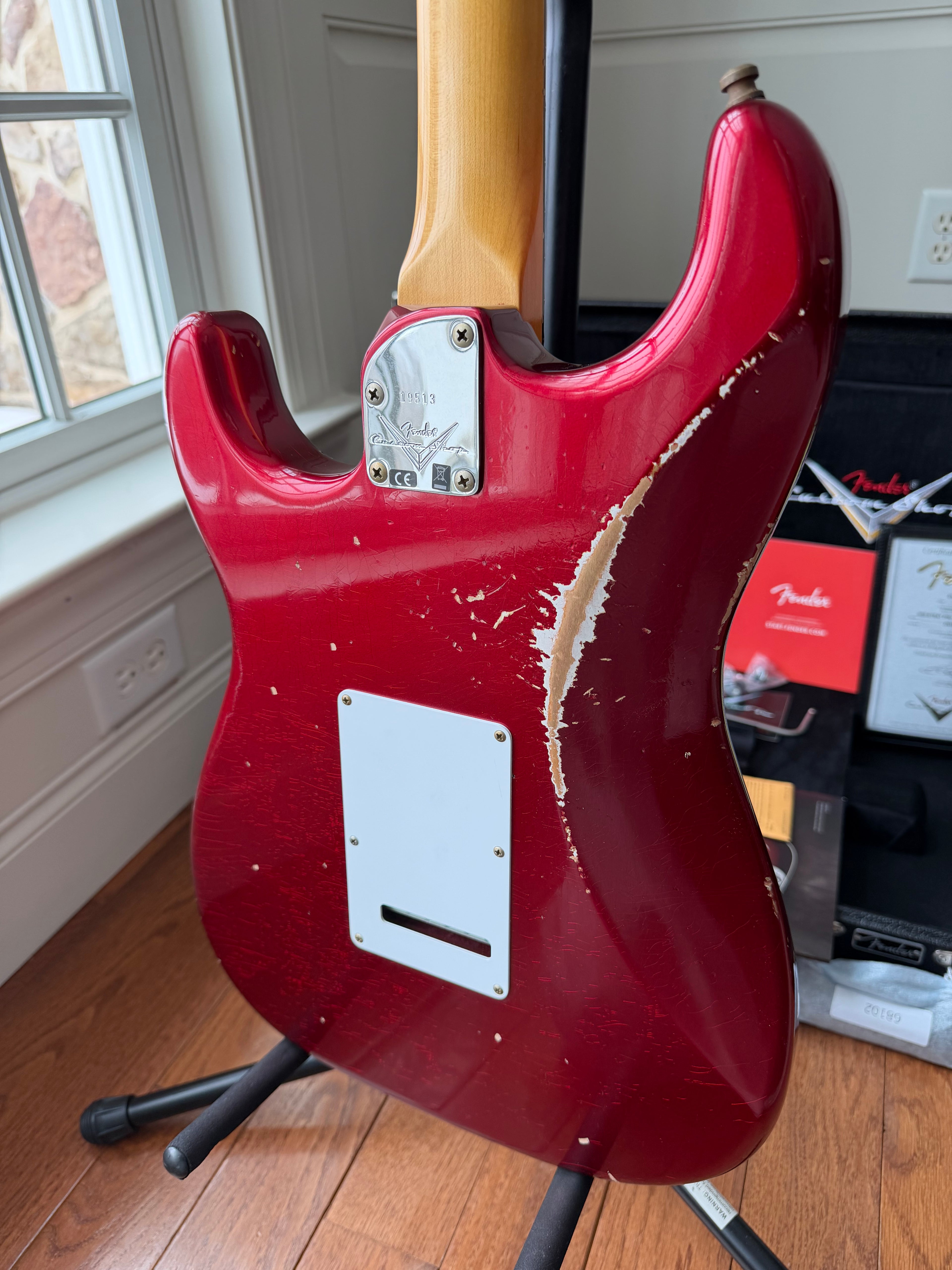 2026 Fender Custom Shop Stratocaster Pro W25 Relic - Candy Apple Red - Image 11
