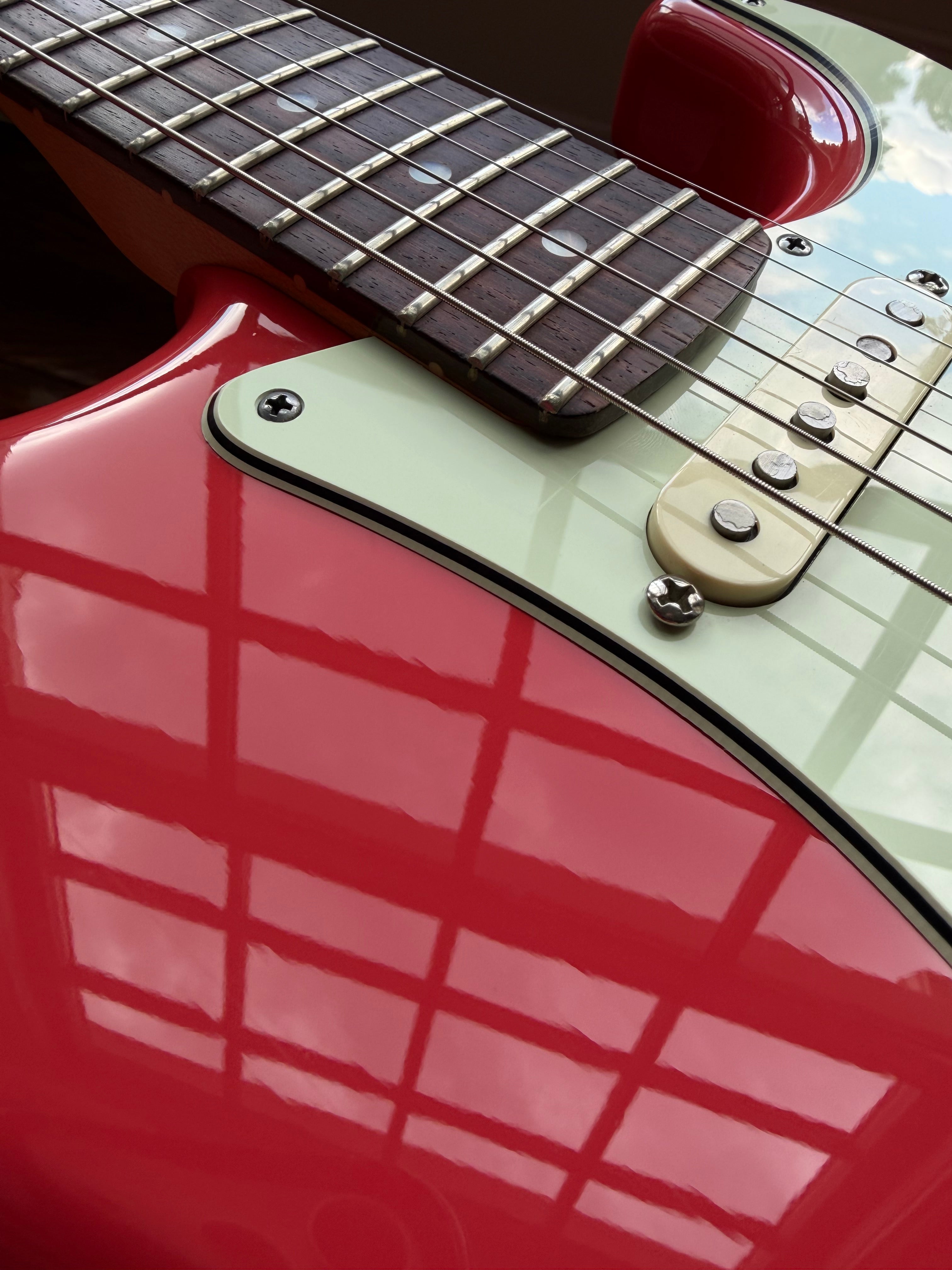 2011 Fender American Deluxe Stratocaster - Fiesta Red