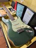 2026 Fender Custom Shop '64 Stratocaster L-Series Heavy Relic - Aged Sherwood Metallic Green - Image 1