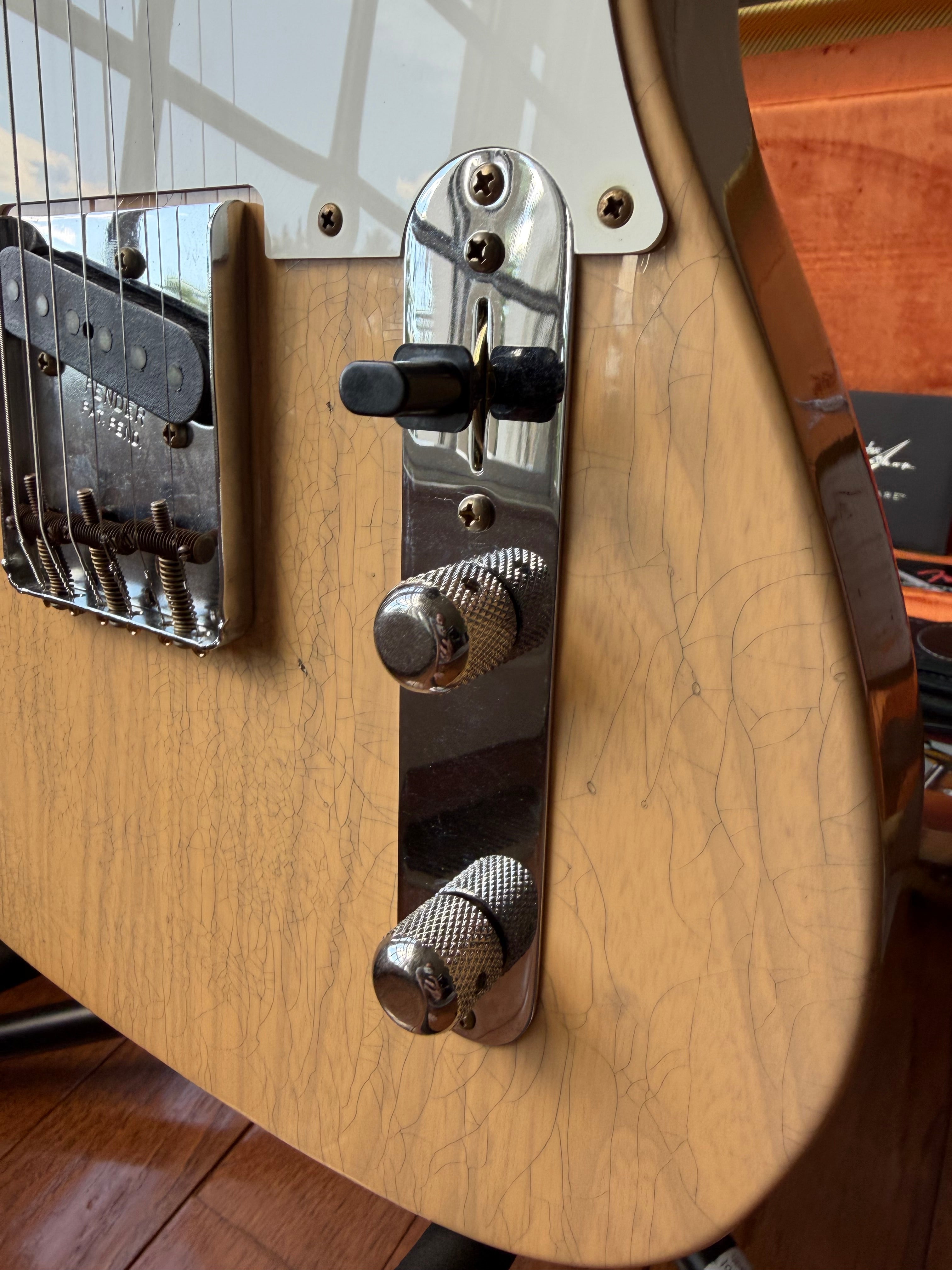 2026 Fender Custom Shop ‘58 Telecaster B6 Top Loader Journeyman - Super Aged Dirty White Blonde