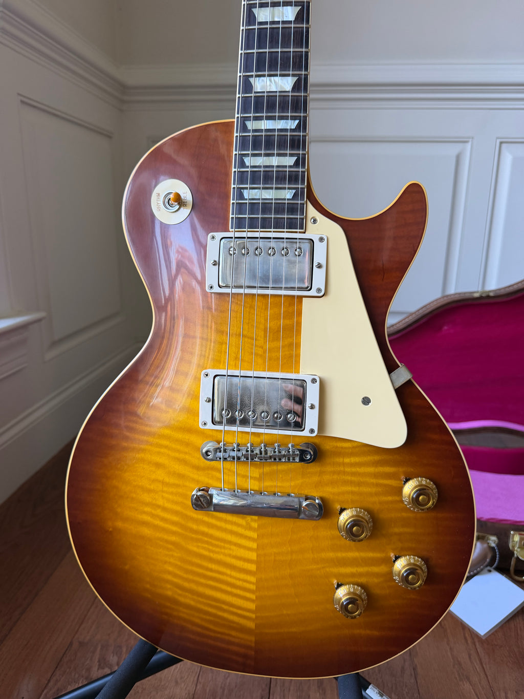2026 Gibson Custom Shop Les Paul Standard 8.1 lbs ‘59 Reissue R9 VOS - Iced Tea Burst