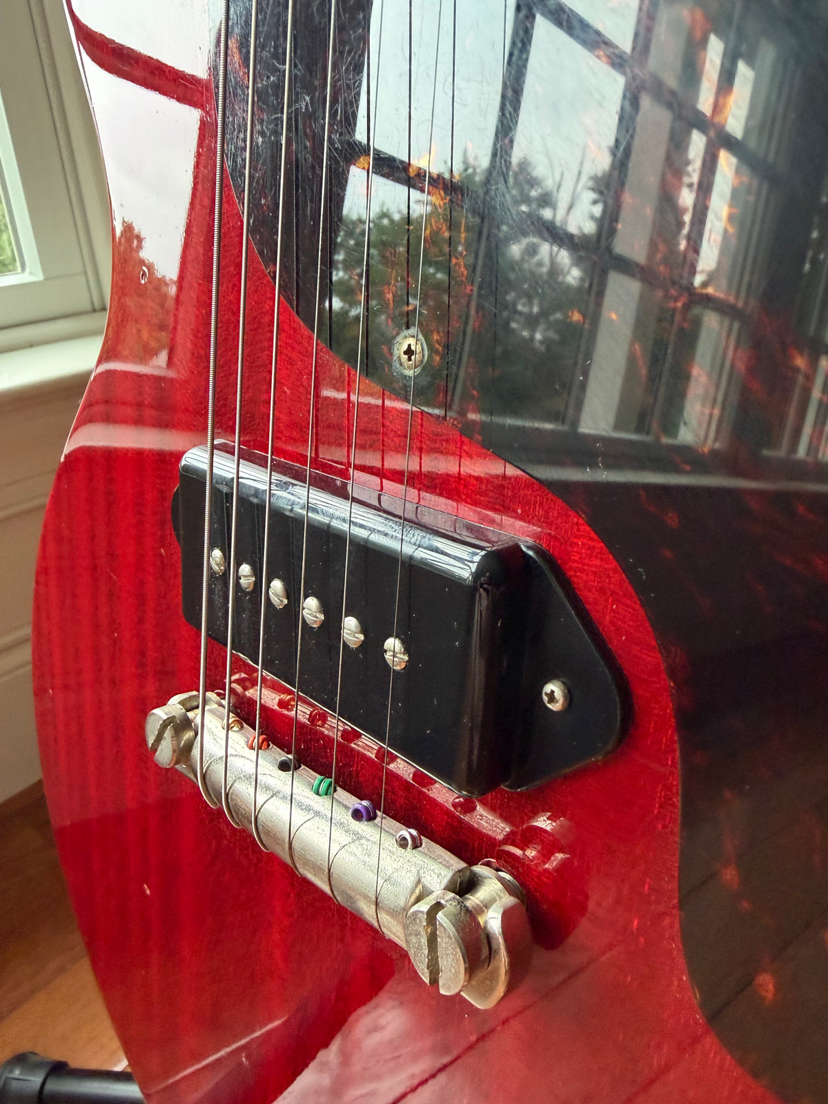 1995 Orville by Gibson Les Paul Junior Double Cut - Cherry Red