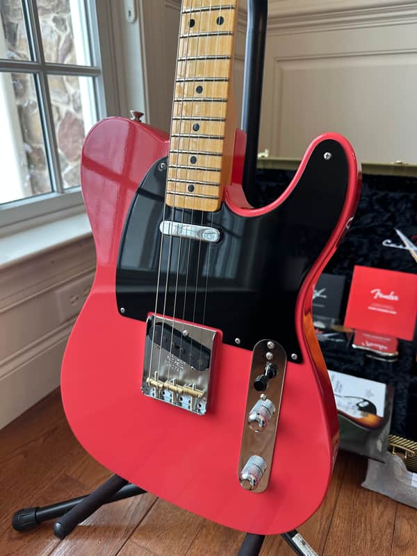 2025 Fender Custom Shop ‘54 Telecaster TCP Time Capsule - Faded Aged Fiesta Red