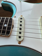 2023 Fender Custom Shop '65 Stratocaster LTD Gold Hardware Neck Binding - Teal Green Metallic - Image 14
