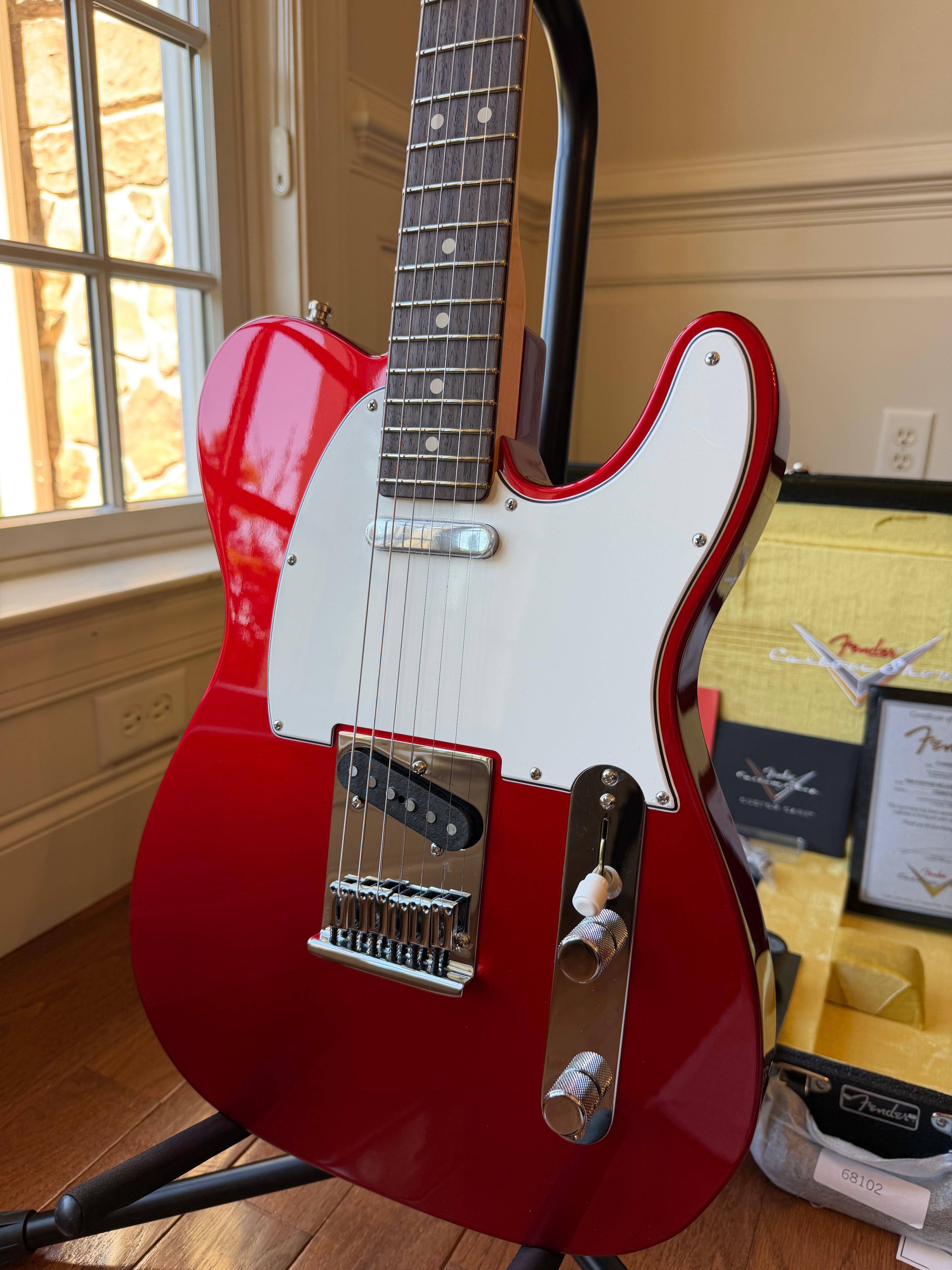 2026 Fender Custom Shop Telecaster Custom Deluxe W25 Limited Edition NOS - Candy Apple Red