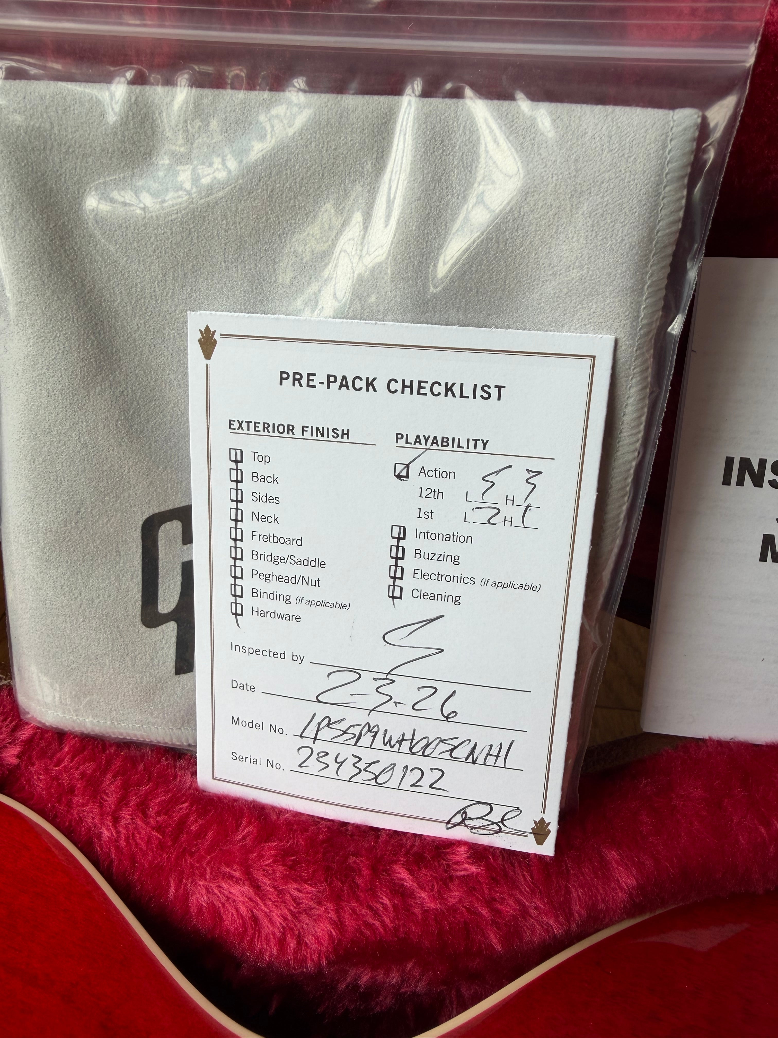 2025 Gibson Les Paul Warren Haynes 50s P90 - 60s Cherry