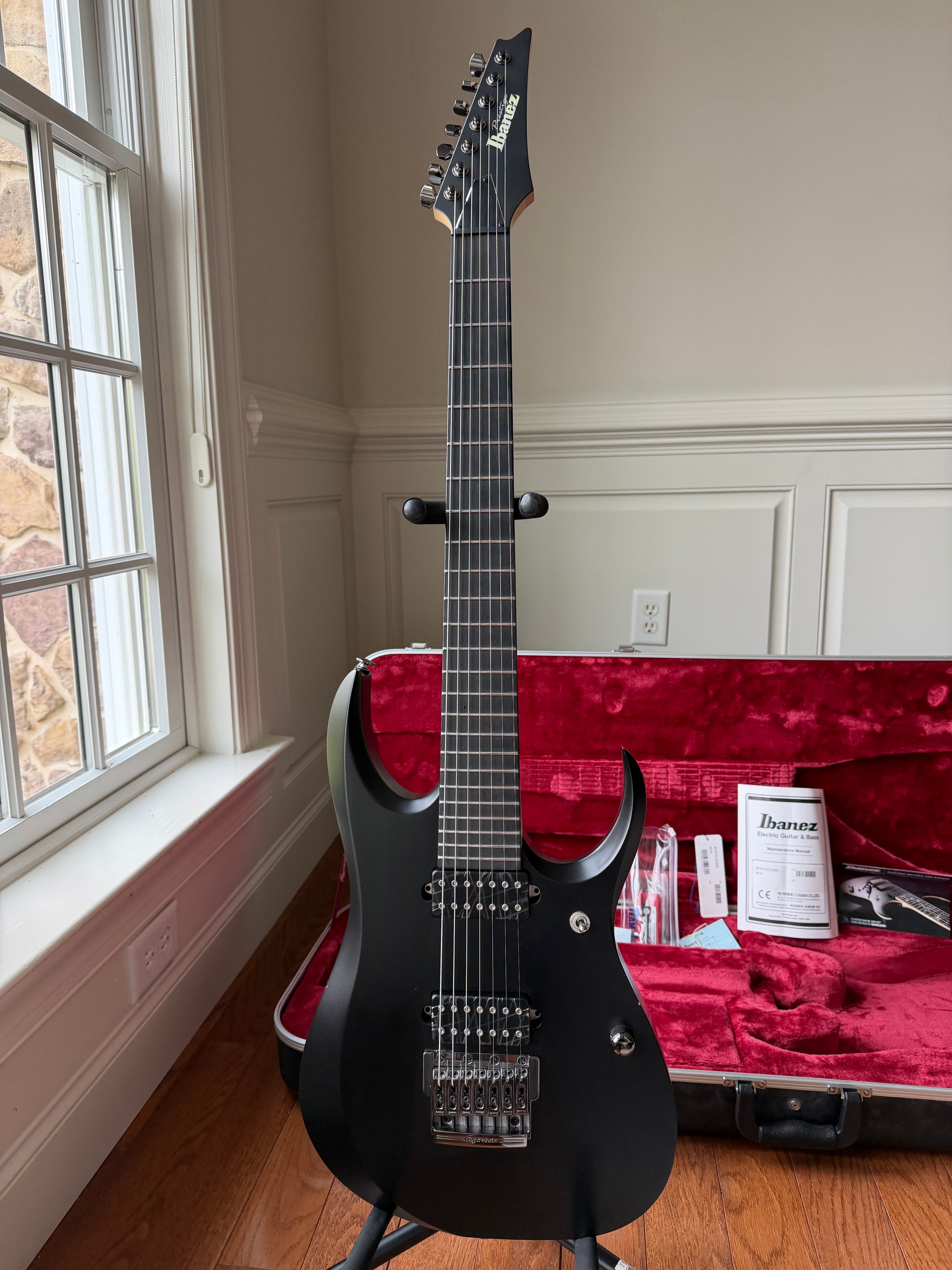 2019 Ibanez Prestige RGD7UCS 7 String - Invisible Shadow Black