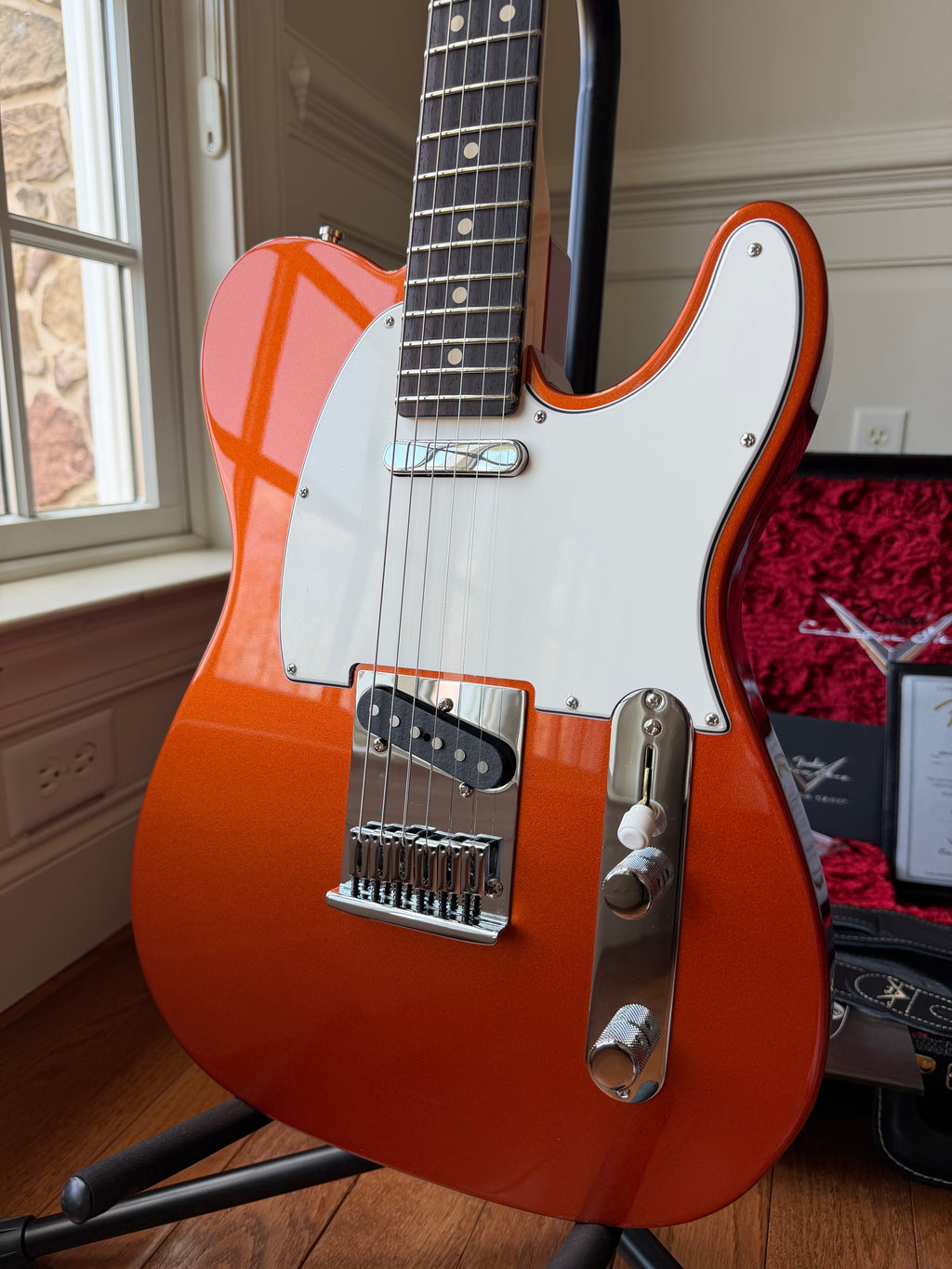 2025 Fender Custom Shop Telecaster W25 Custom Deluxe NOS Limited Edition - Fire Mist Orange - Image 2