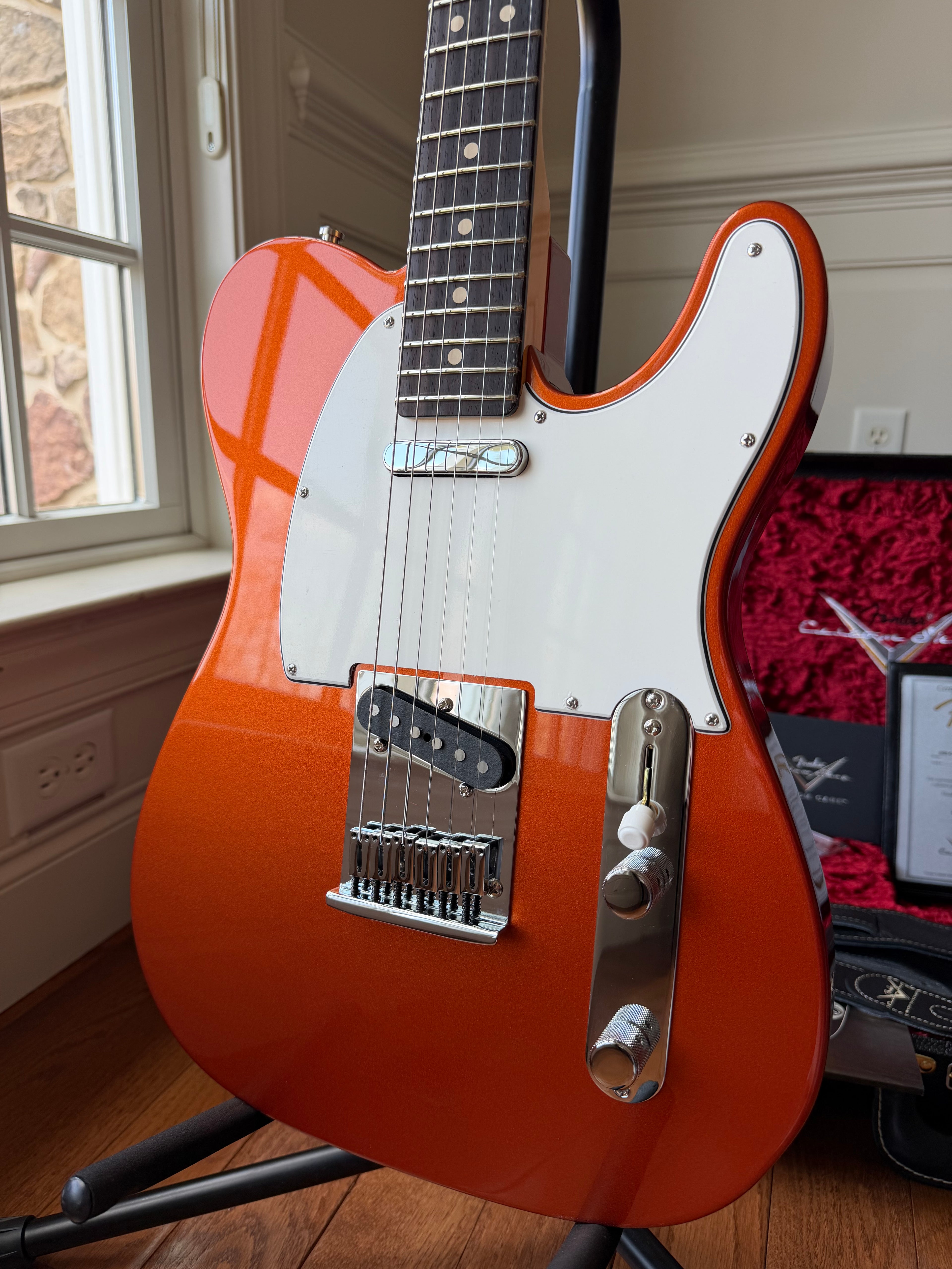 2025 Fender Custom Shop Telecaster W25 Custom Deluxe NOS Limited Edition - Fire Mist Orange - Image 2