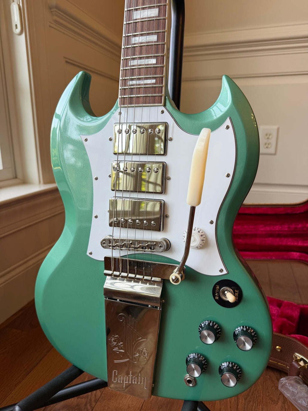 2021 Gibson Captain Kirk Douglas Signature SG - Inverness Green