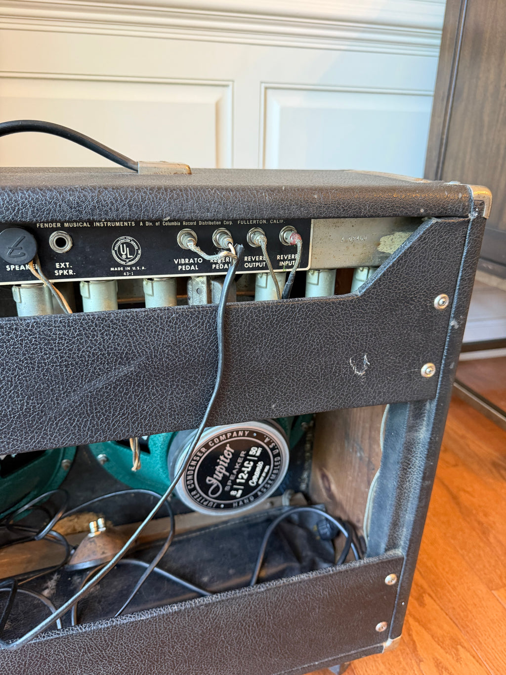 1965 Fender Twin Reverb Blackface Guitar Amp Combo
