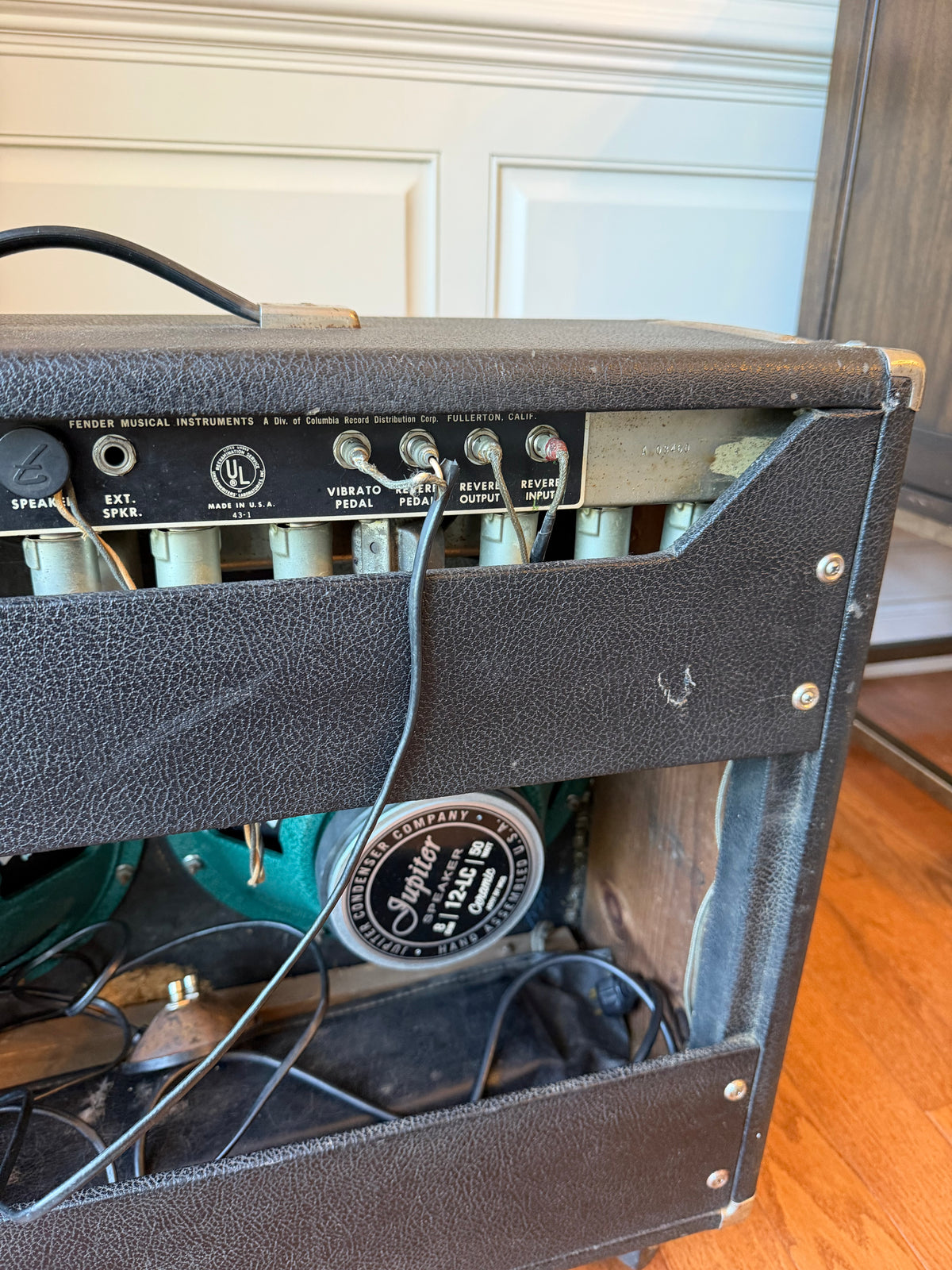 1965 Fender Twin Reverb Blackface Guitar Amp Combo