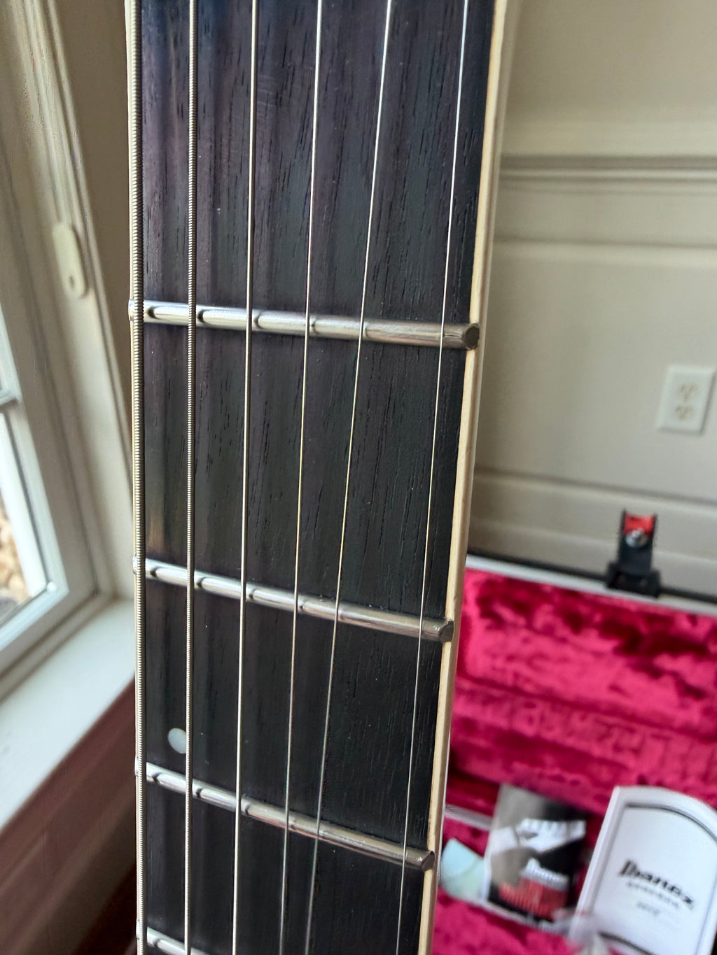 2025 Ibanez RG Prestige RGR5221 - Transparent Fluorescent Orange