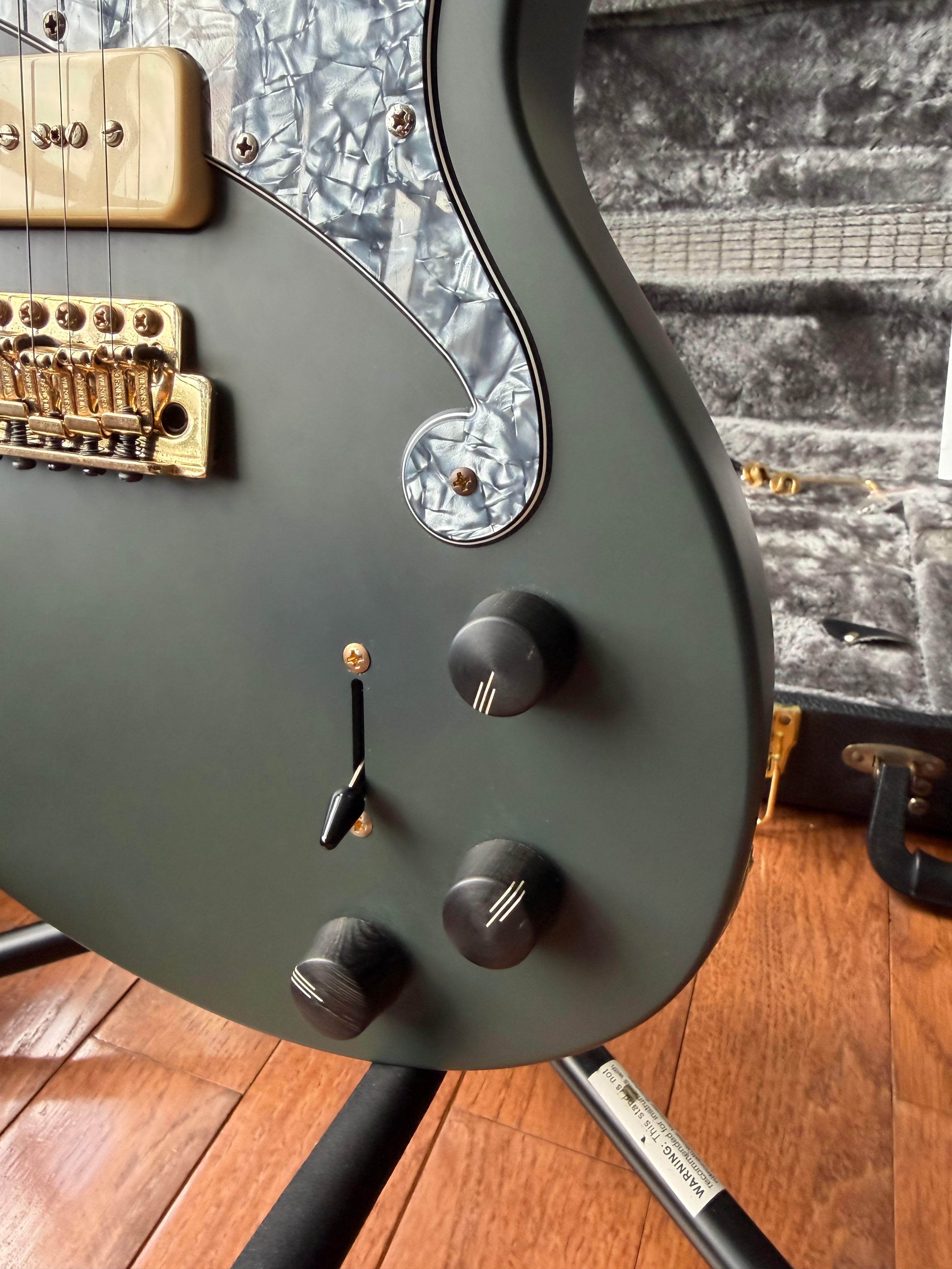 D'Angelico Deluxe Bob Weir Bedford - Matte Stone