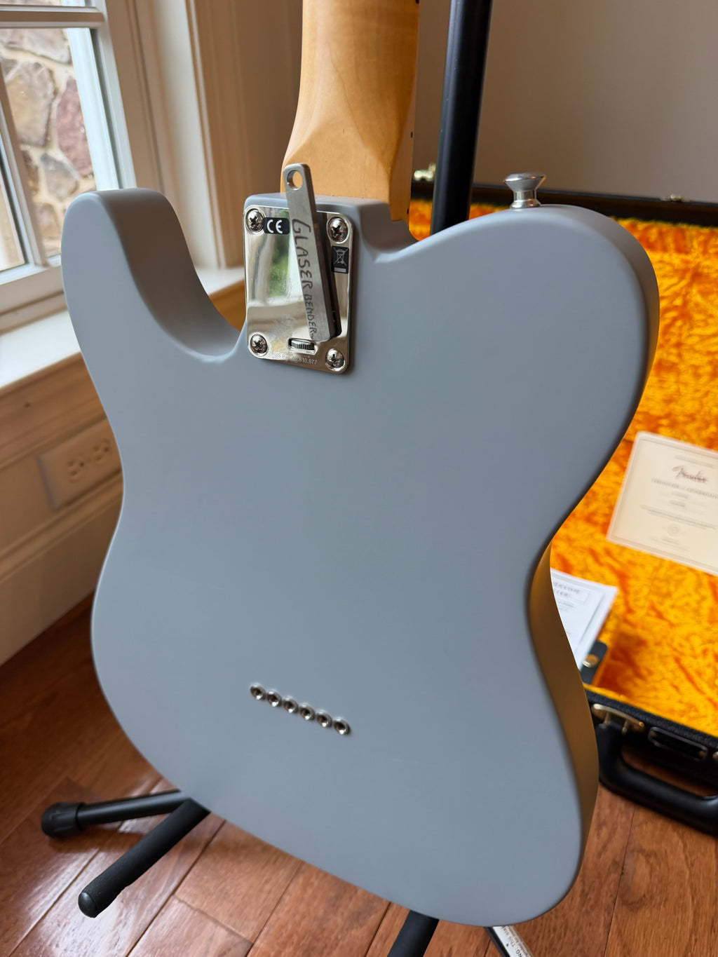 2021 Fender American Telecaster Brent Mason Signature B-Bender - Primer Gray