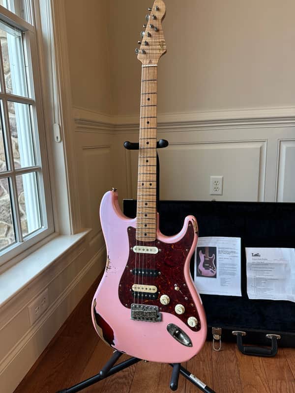 LsL Instruments Saticoy HSS Keyara - Ice Pink Over 3-Tone Sunburst