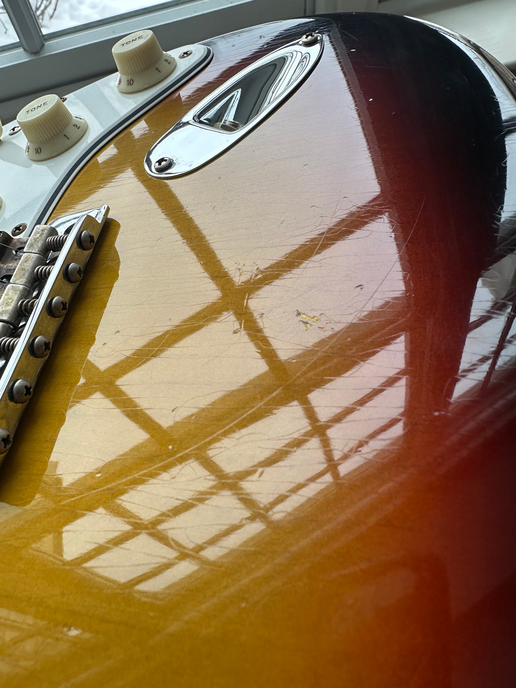 2023 Fender Custom Shop Postmodern Stratocaster Journeyman Maple - Bleached 3 Tone Sunburst - Image 13
