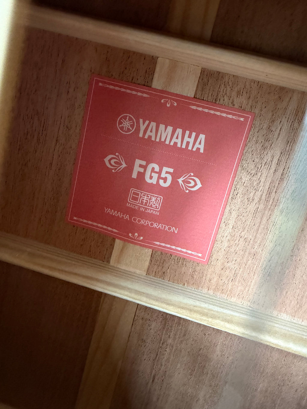 2025 Yamaha FG5 Red Label Acoustic Guitar