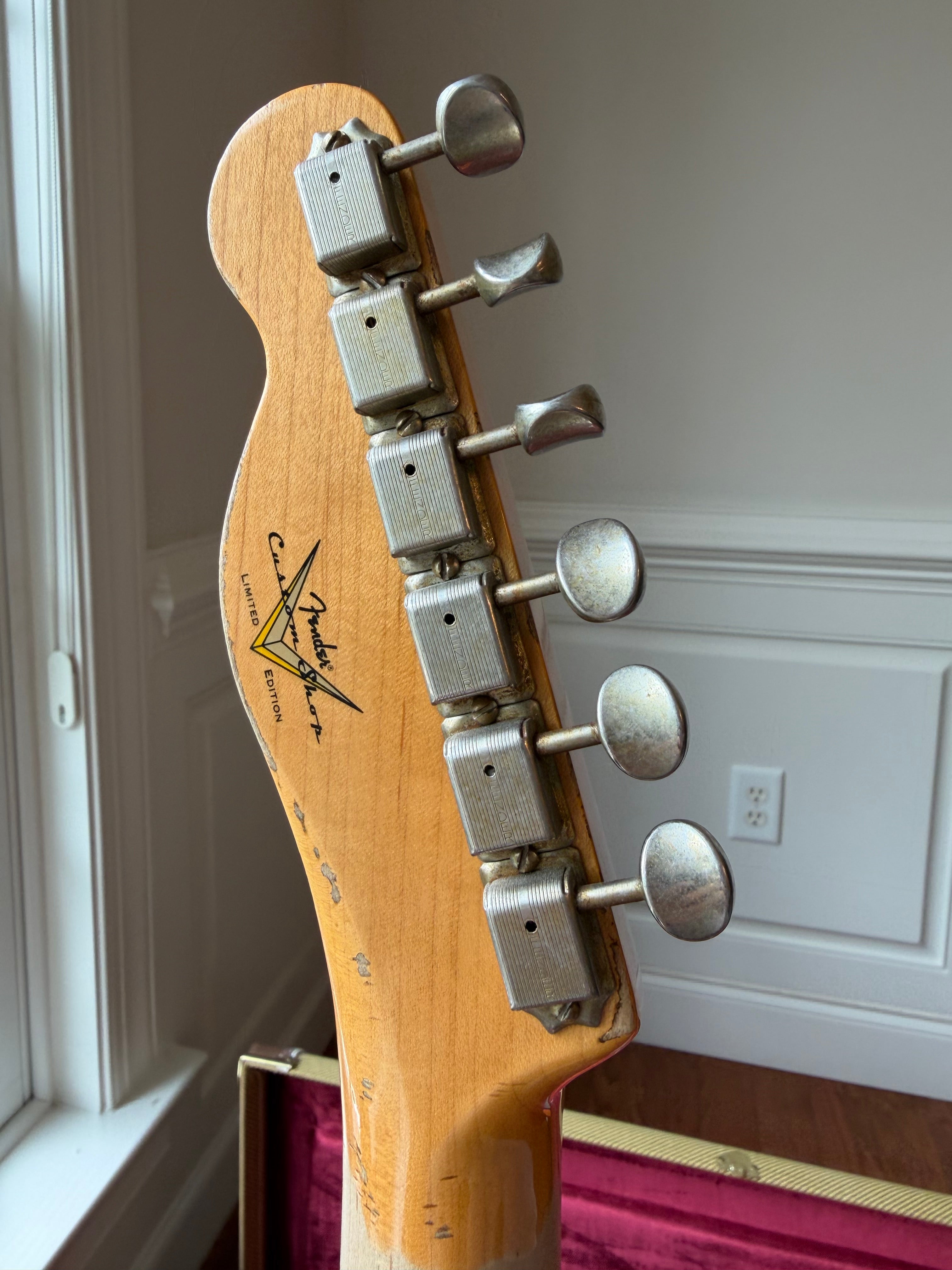 2024 Fender Custom Shop Esquire Telecaster 50s Limited Edition Super Heavy Relic - Aged White Blonde