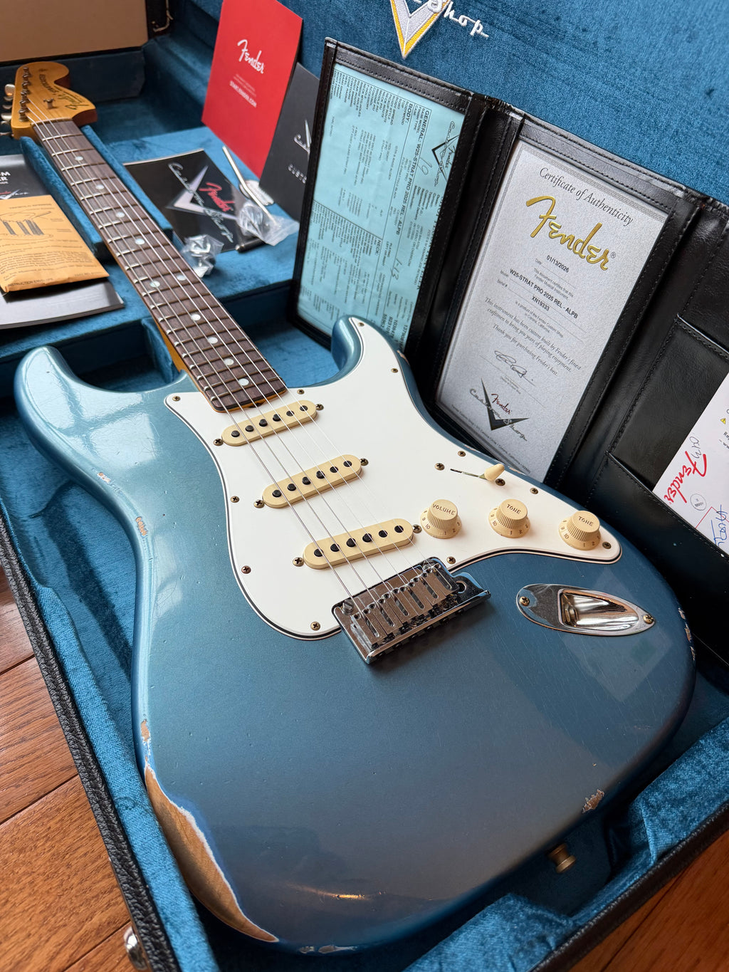 2026 Fender Custom Shop Stratocaster Pro W25 Relic - Aged Lake Placid Blue - Image 1