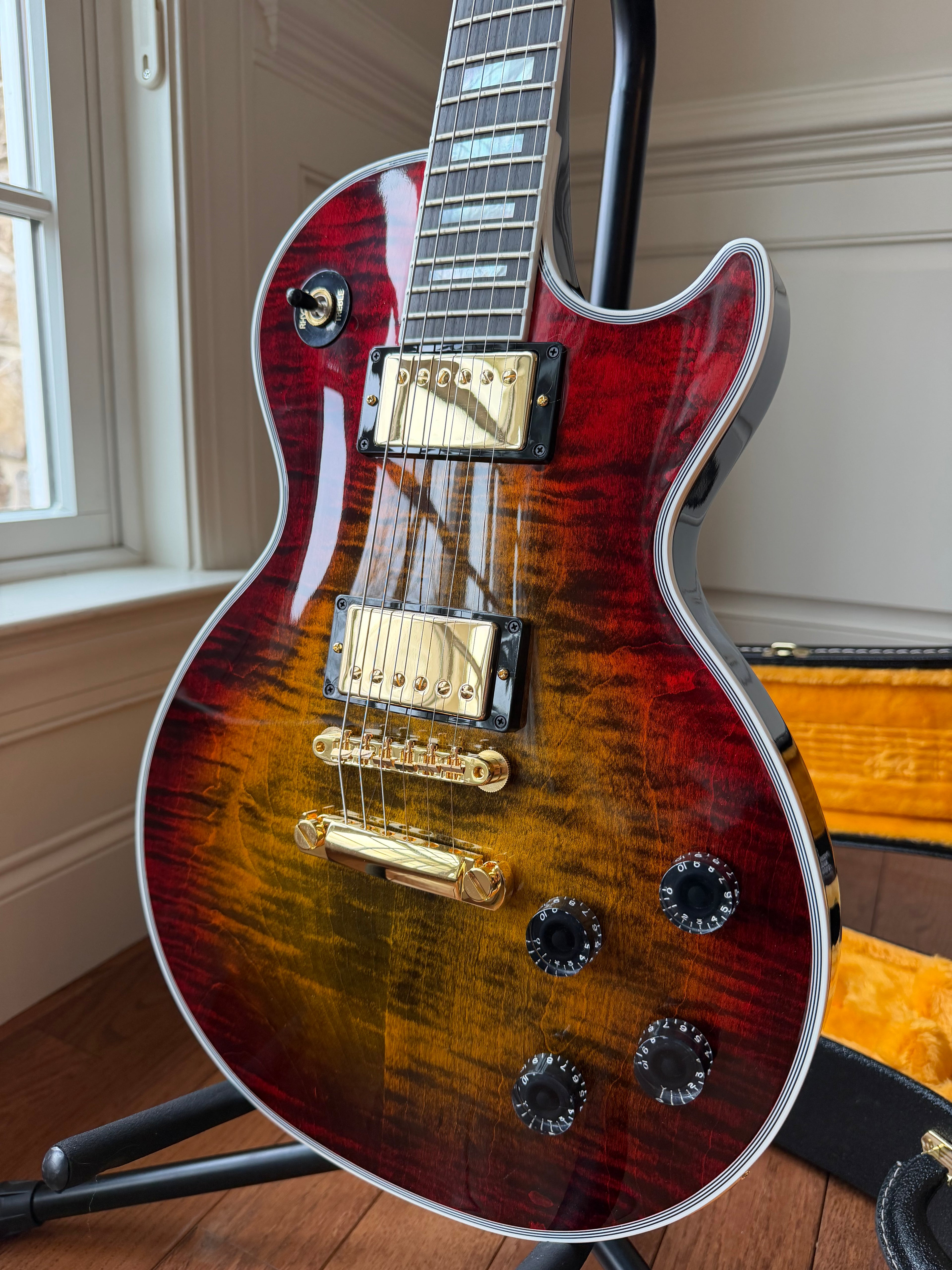 2026 Gibson Les Paul Axcess Custom Figured Top - Bengal Burst