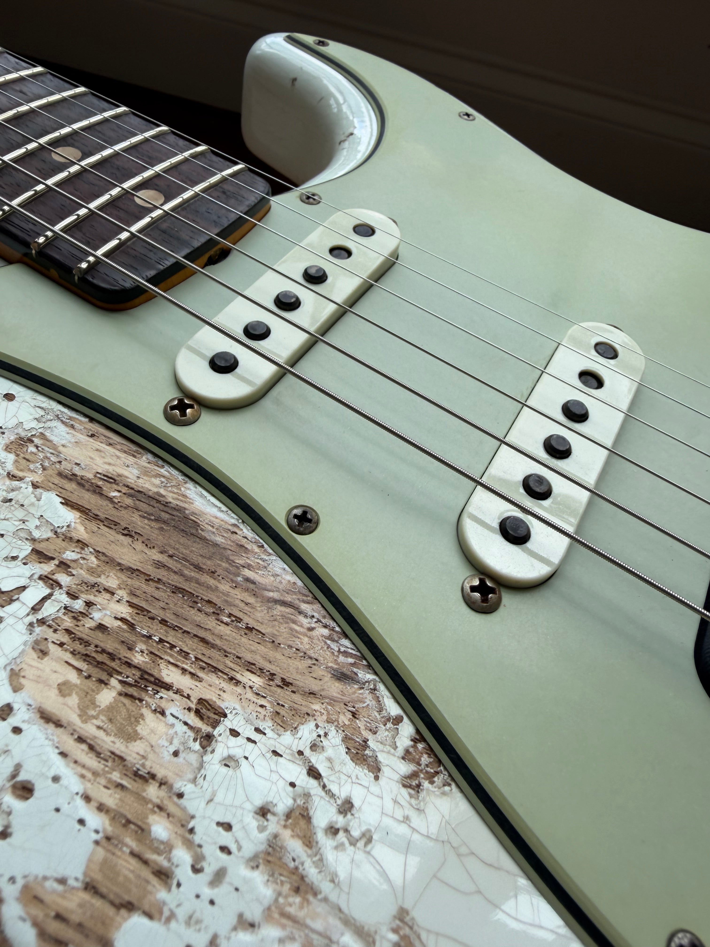 2026 Fender Custom Shop ‘62 Stratocaster 6.9 lbs HSS Heavy Relic - Olympic White