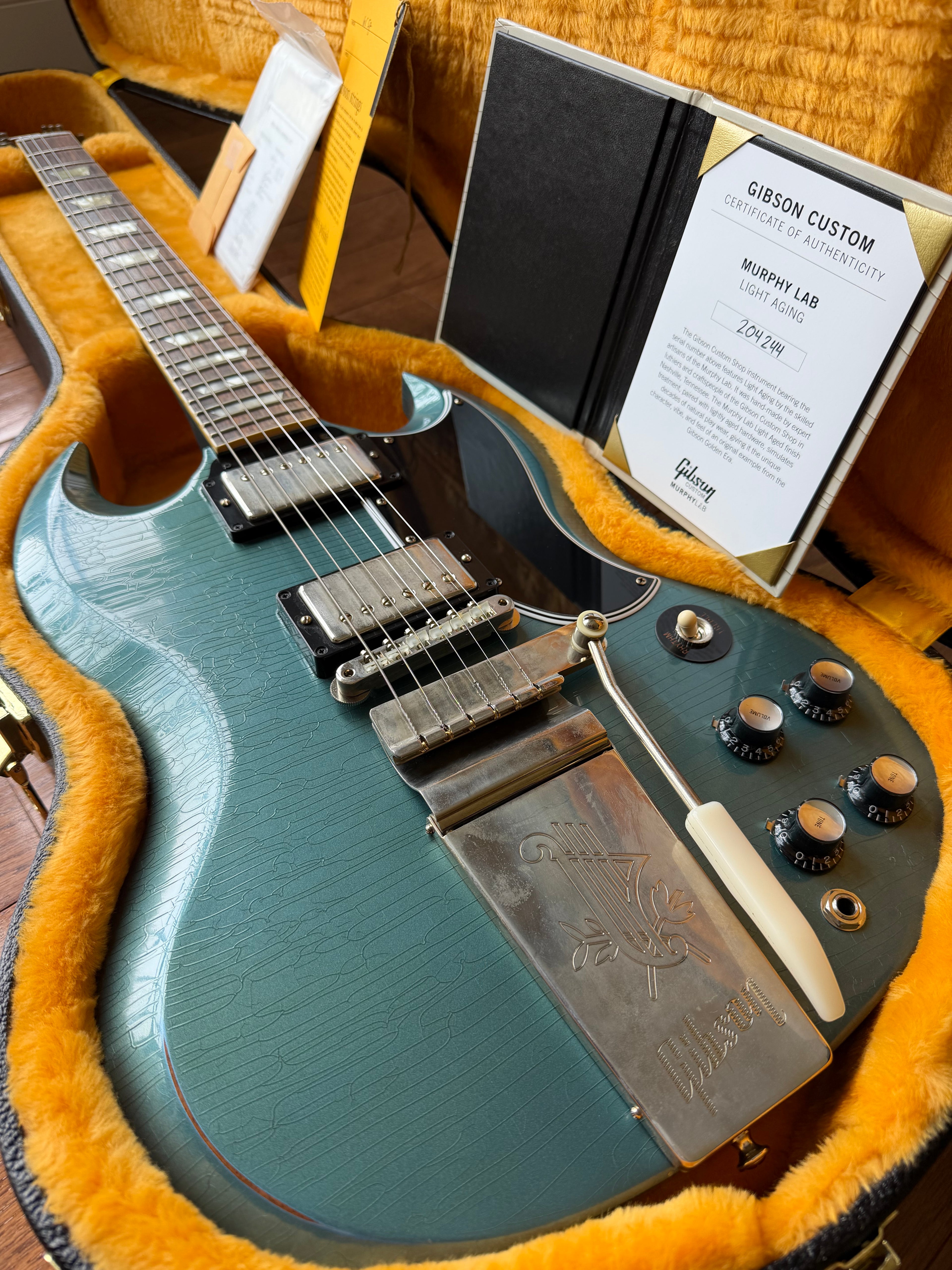 2022 Gibson Custom Shop SG ‘64 Reissue VOS Murphy Lab Light Aged - Pelham Blue