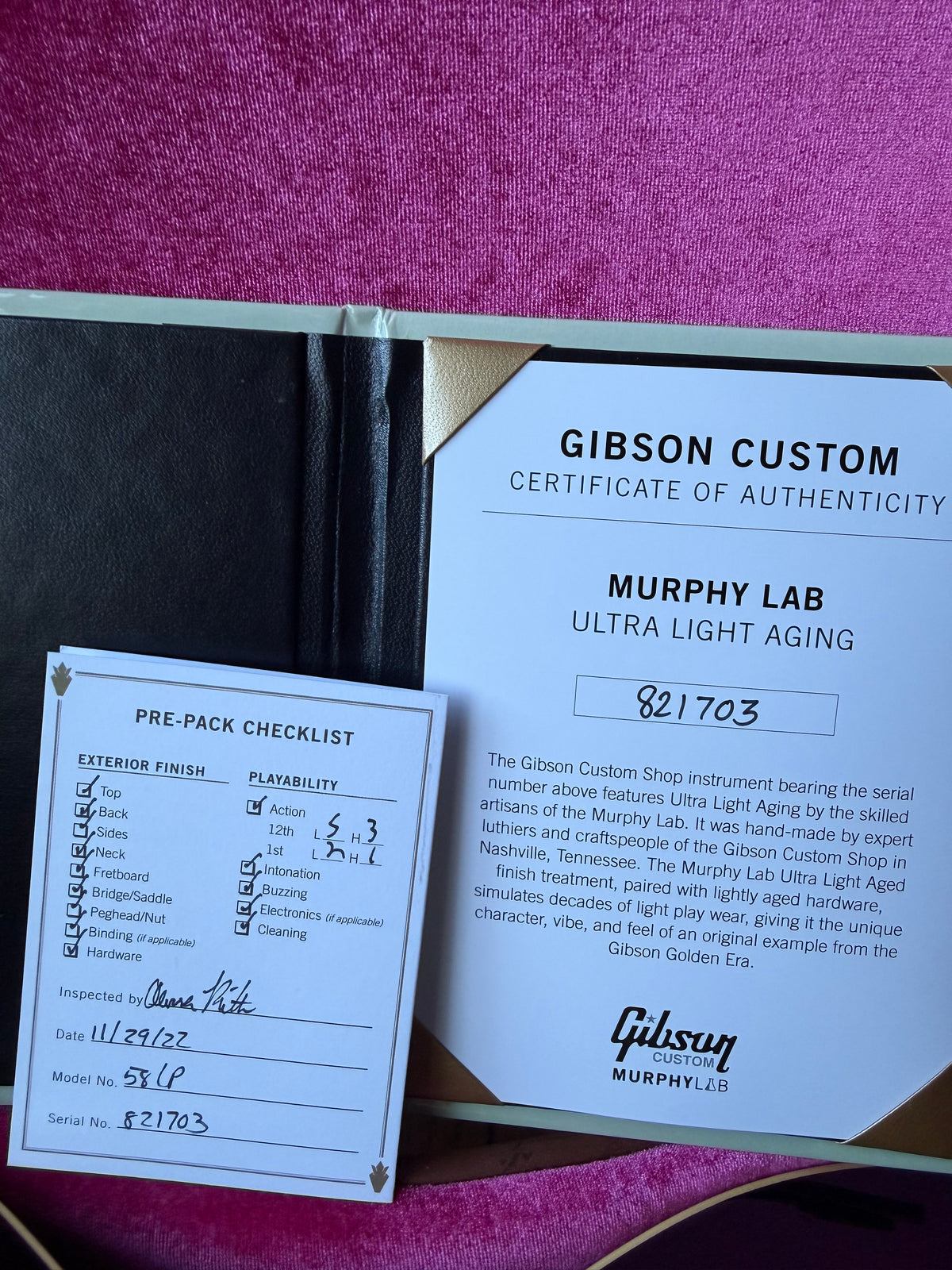 2022 Gibson Custom Shop ‘58 Reissue R8 Les Paul Murphy Lab Ultra Light Aged - Bourbon Burst
