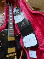 2021 Gibson Les Paul Standard Bigsby Stinger Gold Hardware - Black and Gold
