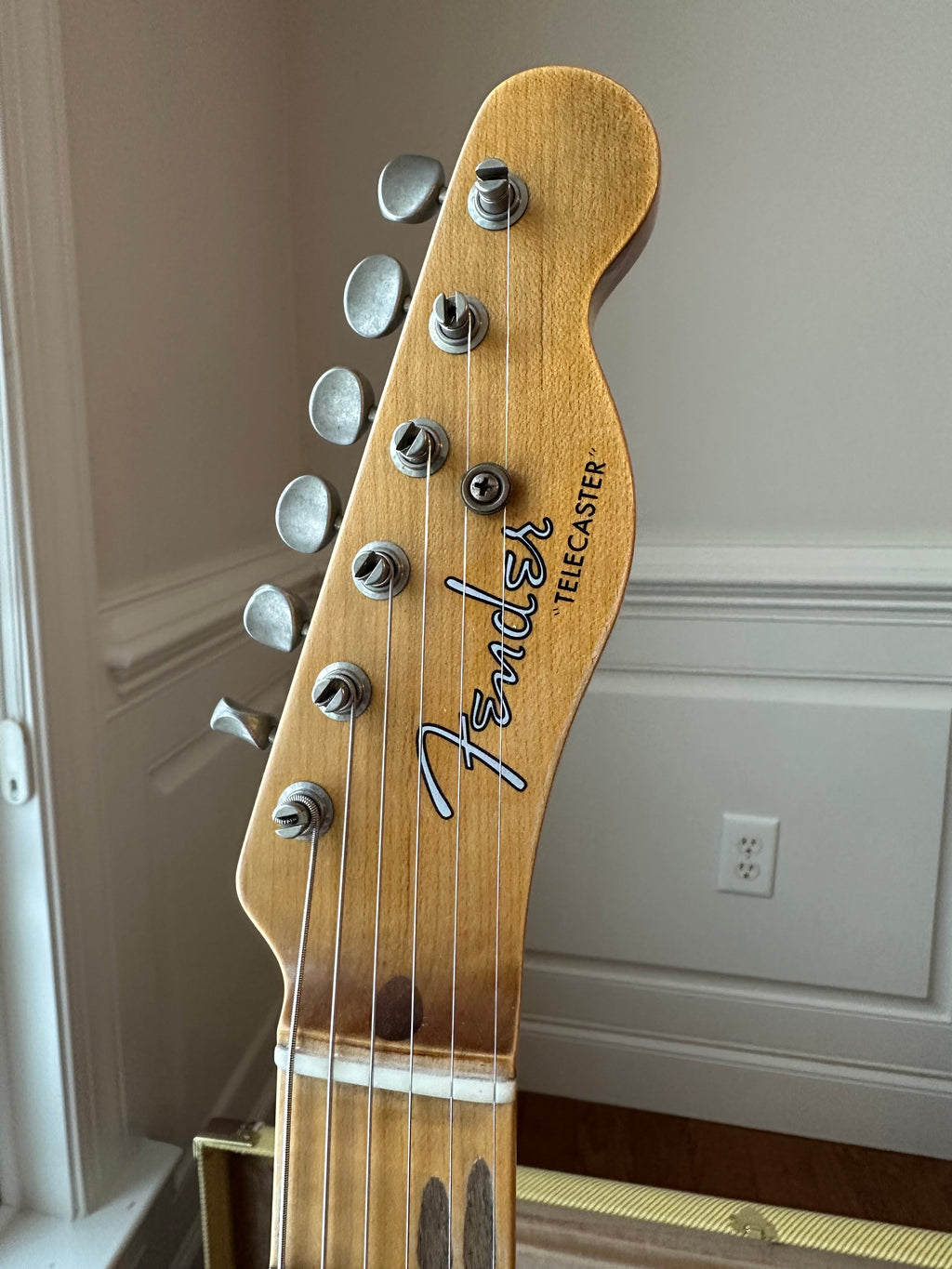 2025 Fender Custom Shop Telecaster Thinline W25 50s Journeyman - Aged Violin Burst - Image 8
