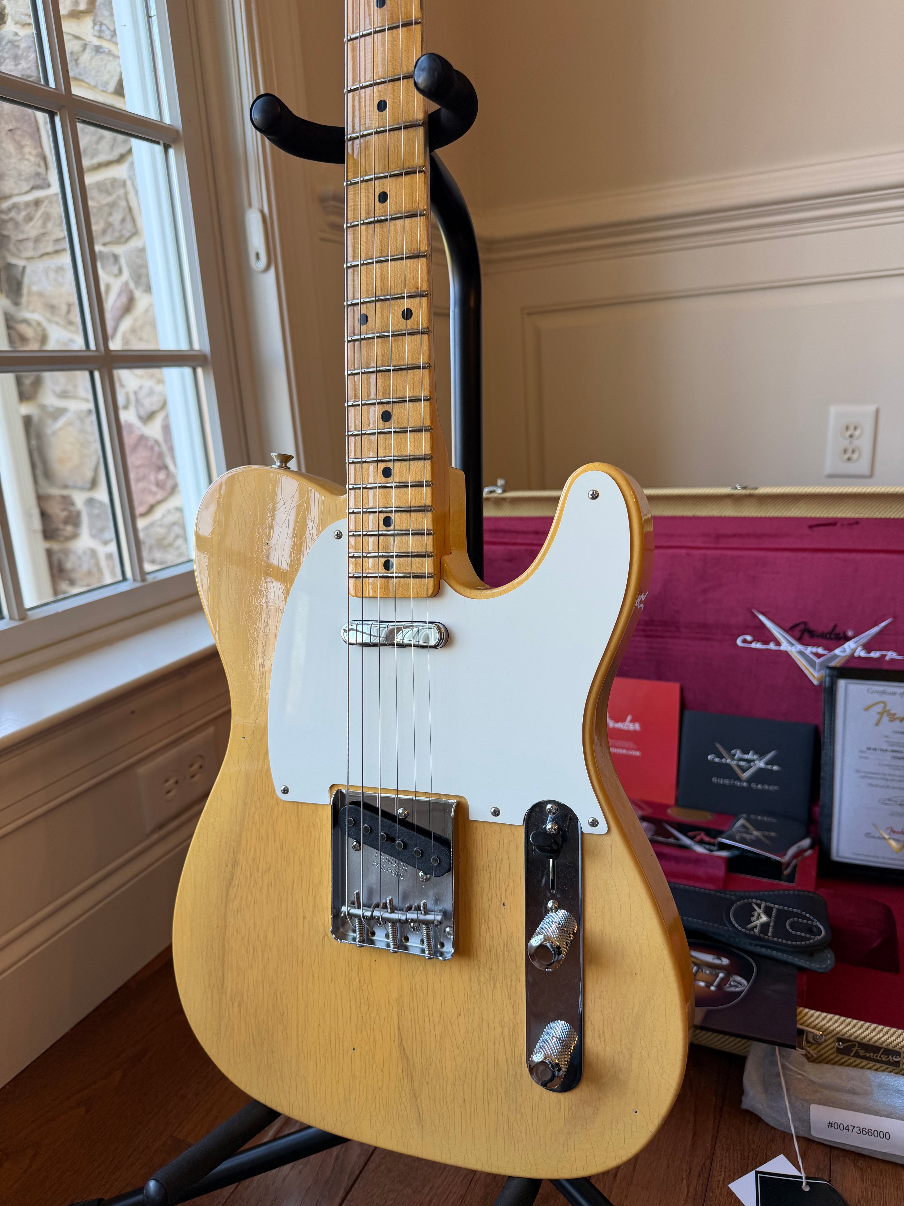 2025 Fender Custom Shop ‘55 Telecaster B5 Journeyman - Aged Natural Blonde
