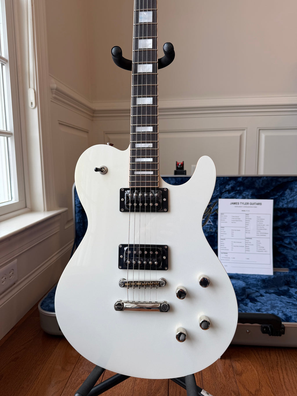 2025 James Tyler M1 - White Pearl Metallic - Image 3
