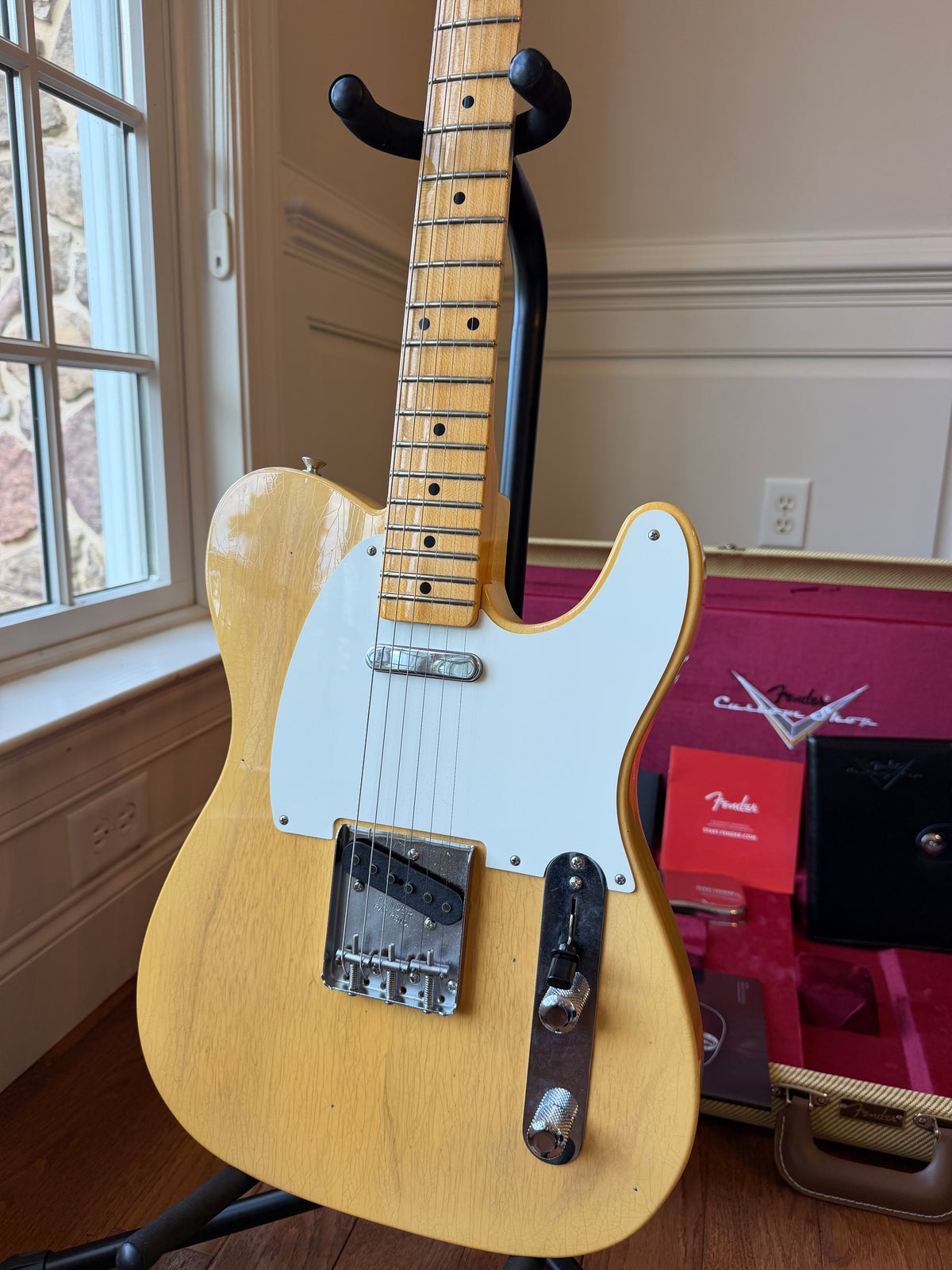 2025 Fender Custom Shop ‘55 Telecaster B5 Journeyman - Super Aged Natural Blonde