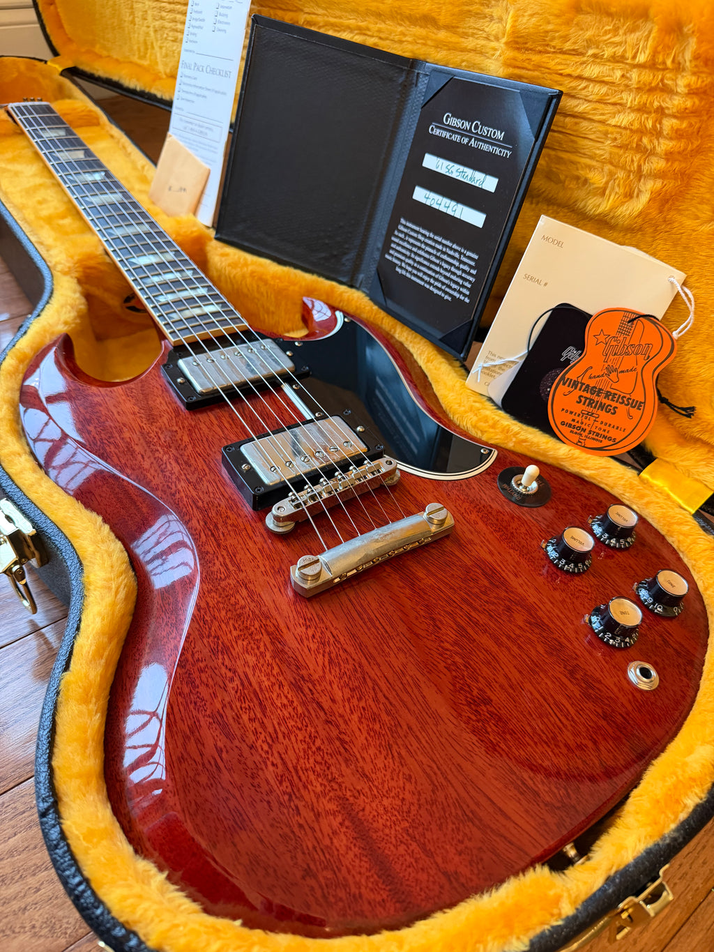 2024 Gibson Custom Shop SG Les Paul ‘61 Standard - Cherry Red