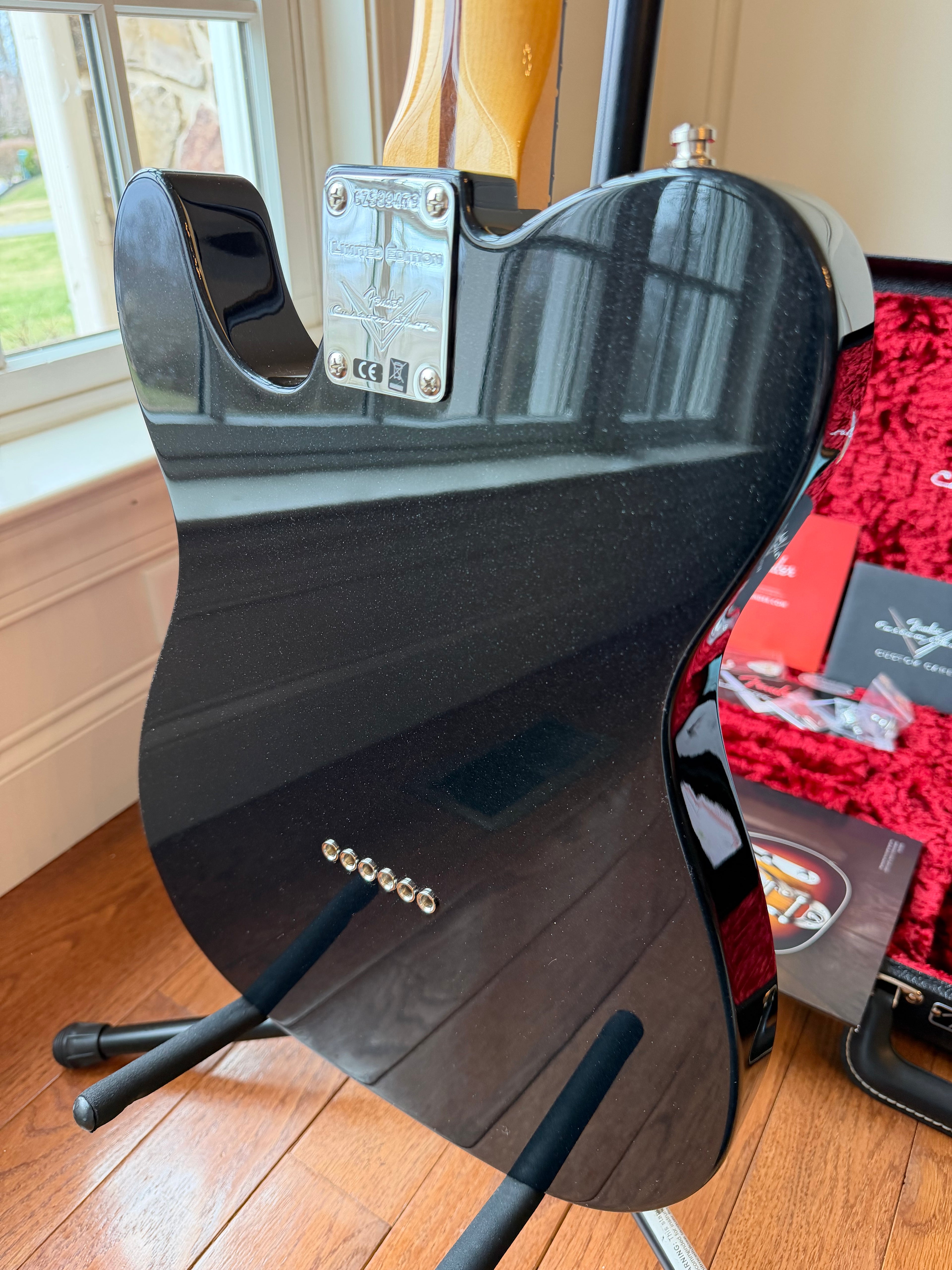 2025 Fender Custom Shop Telecaster Custom Deluxe W25 Limited Edition NOS - Black Sparkle - Image 11