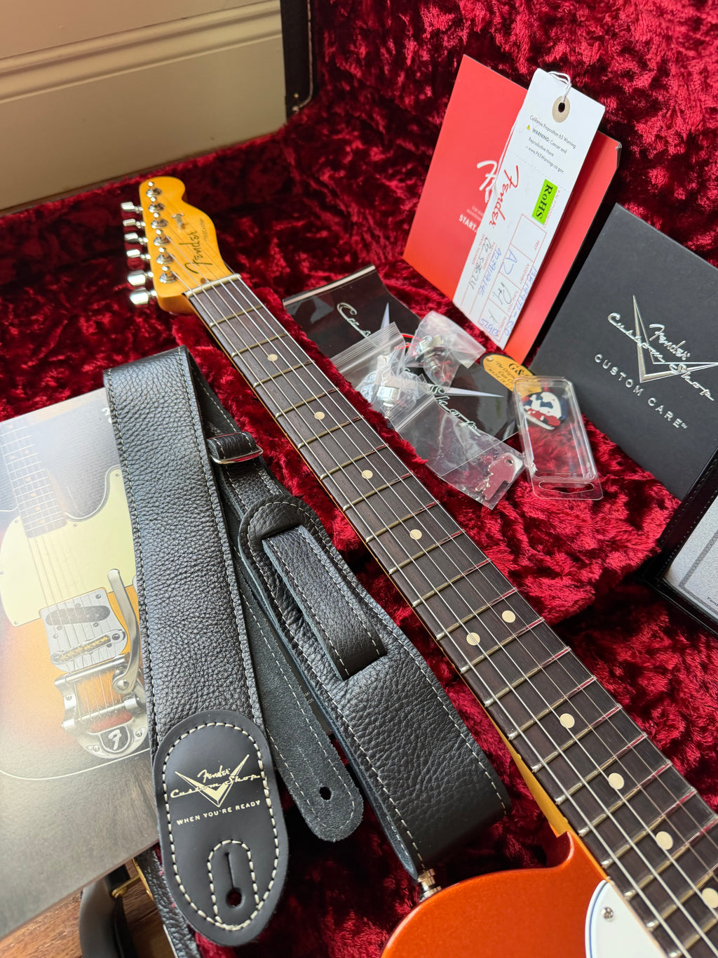 2025 Fender Custom Shop Telecaster W25 Custom Deluxe NOS Limited Edition - Fire Mist Orange - Image 21