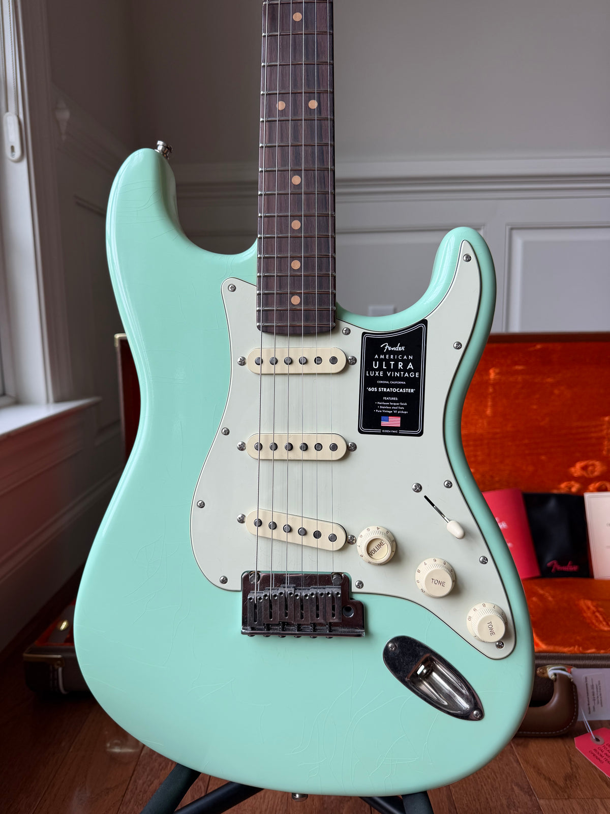 2026 Fender American Ultra Luxe Vintage 60s Stratocaster - Sea Foam Green