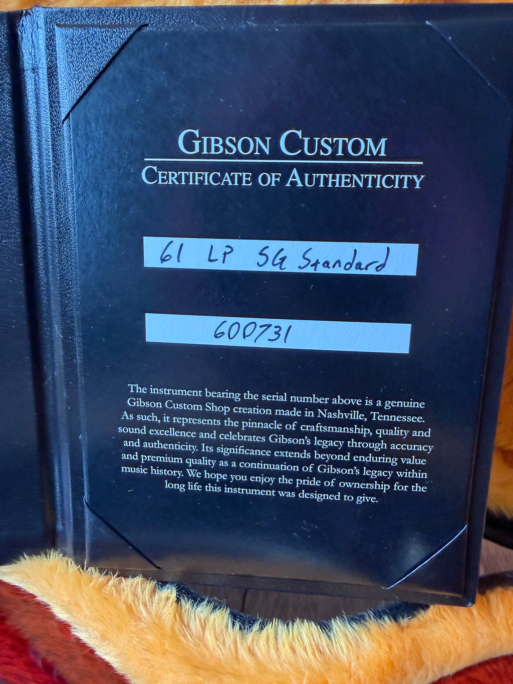2026 Gibson Custom Shop Les Paul SG ‘61 Reissue VOS Stop Tail - Cherry Red