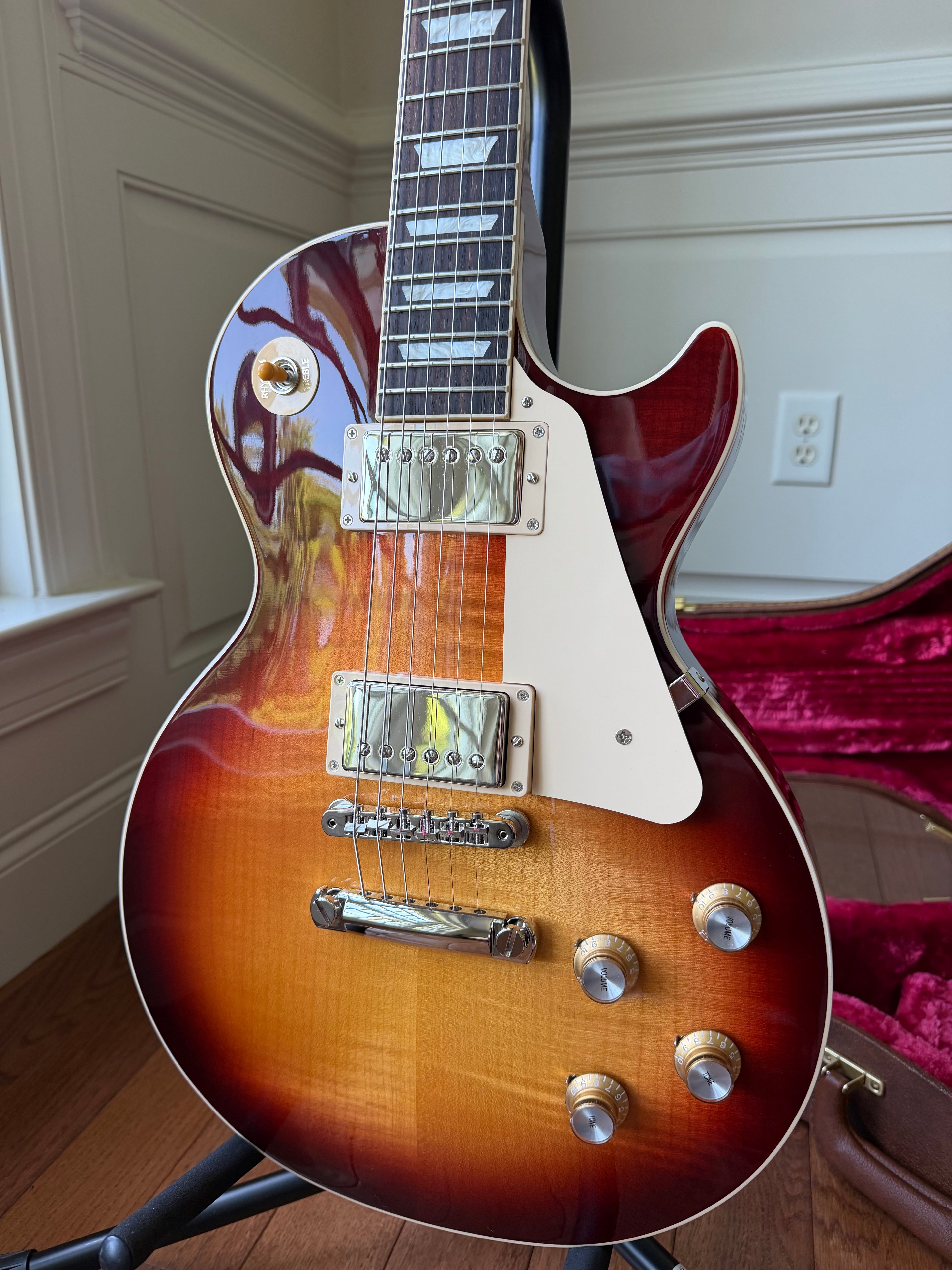 2026 Gibson Les Paul Standard 60s Figured Top - Bourbon Burst