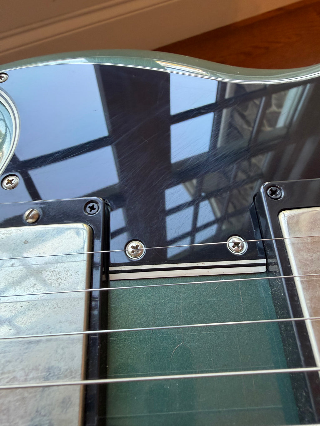 2020 Gibson Custom Shop SG Standard Stop Tail Factory Aged - Aged Pelham Blue