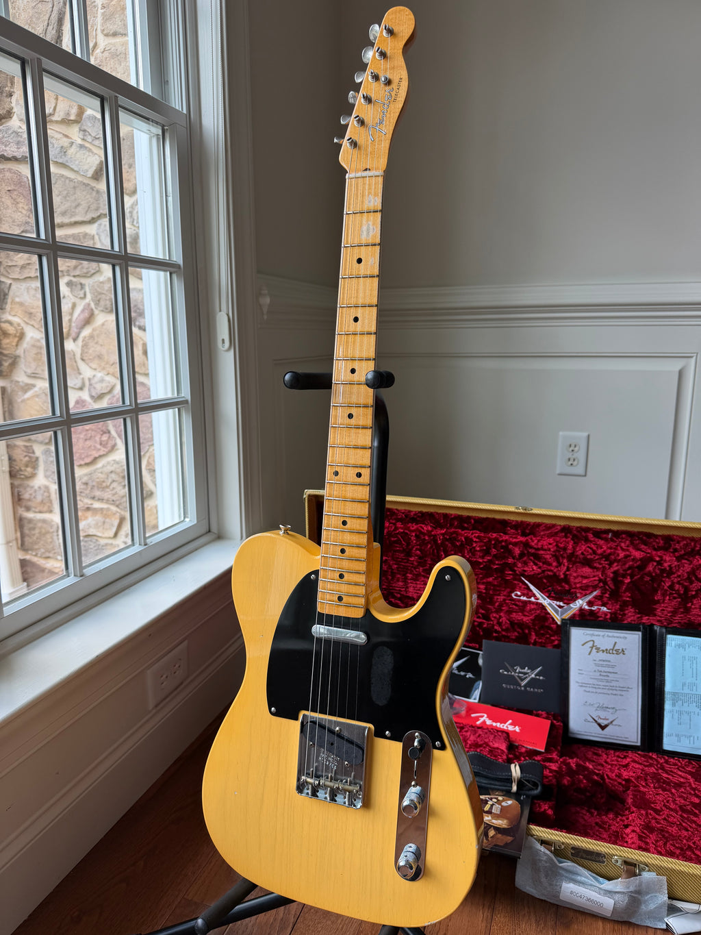 2019 Fender Custom Shop ‘52 Telecaster Journeyman - Aged Nocaster Blonde