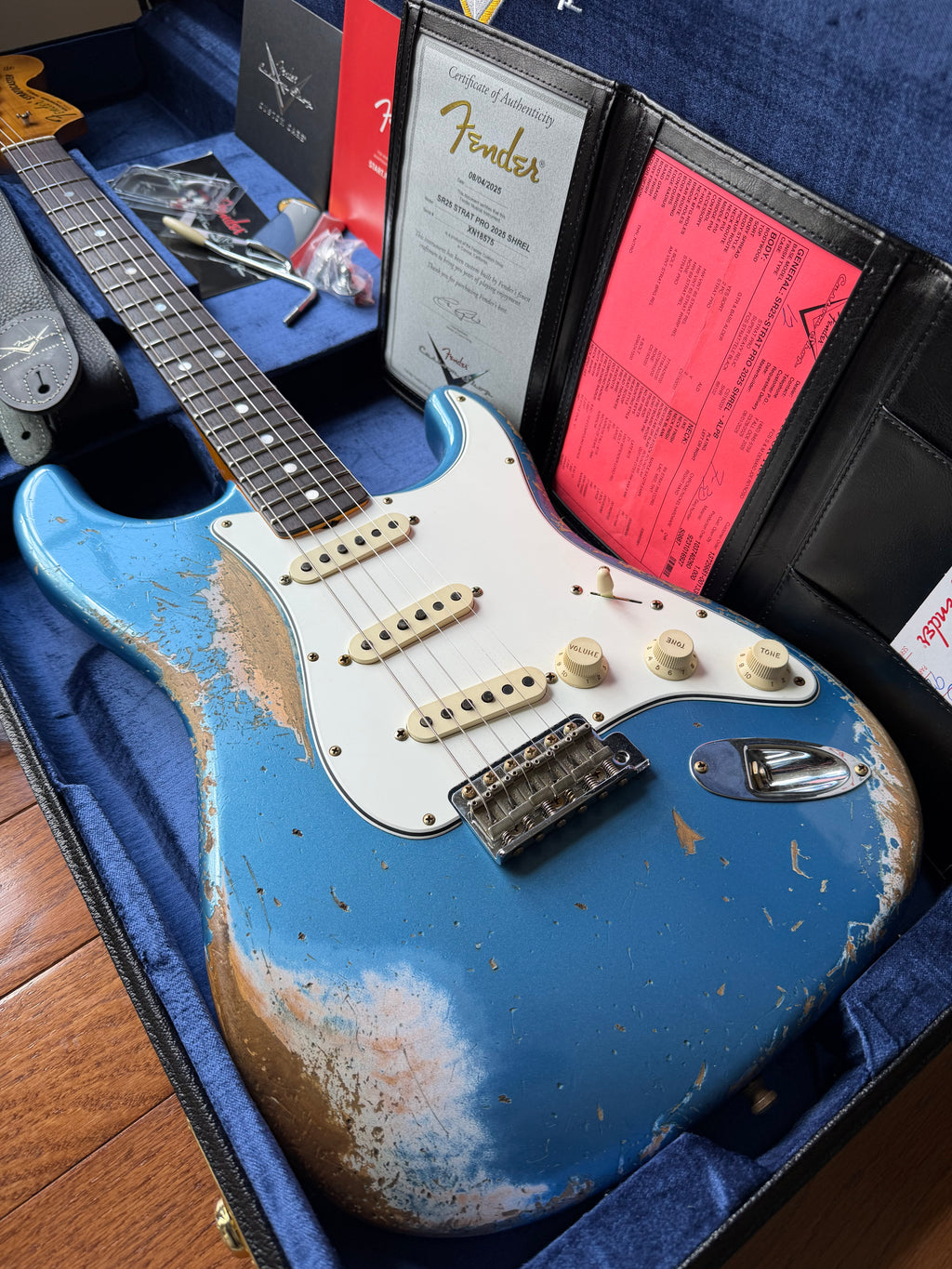 2025 Fender Custom Shop Stratocaster Pro SR25 Super Heavy Relic - Aged Lake Placid Blue