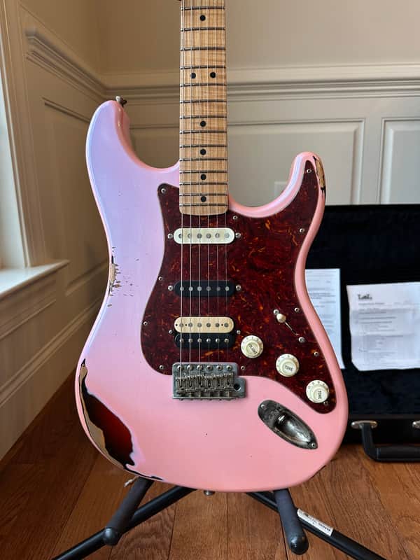 LsL Instruments Saticoy HSS Keyara - Ice Pink Over 3-Tone Sunburst