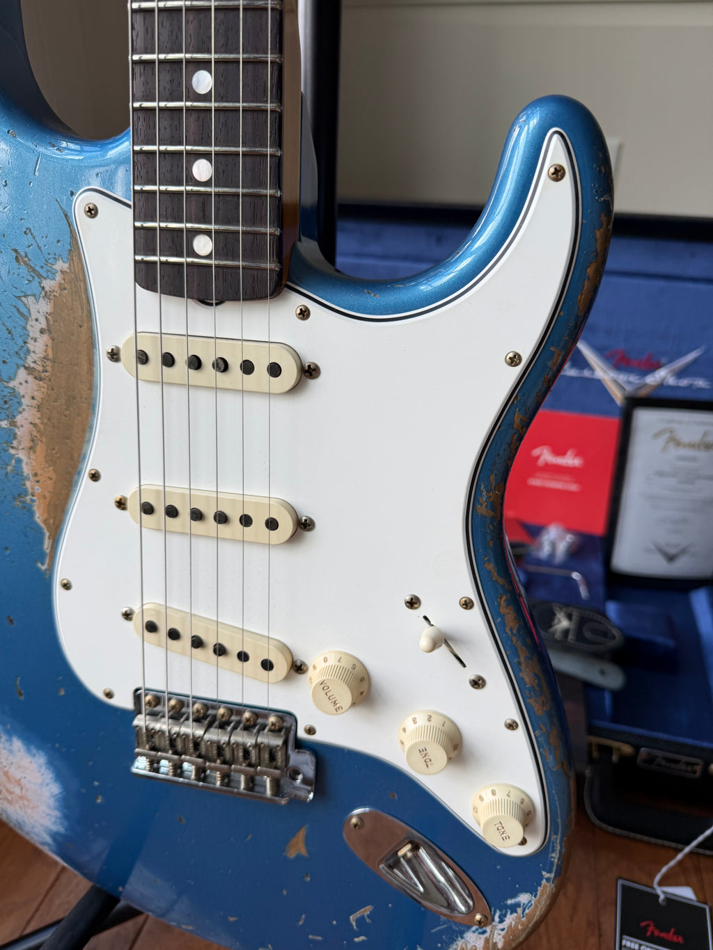 2025 Fender Custom Shop Stratocaster Pro SR25 Super Heavy Relic - Aged Lake Placid Blue