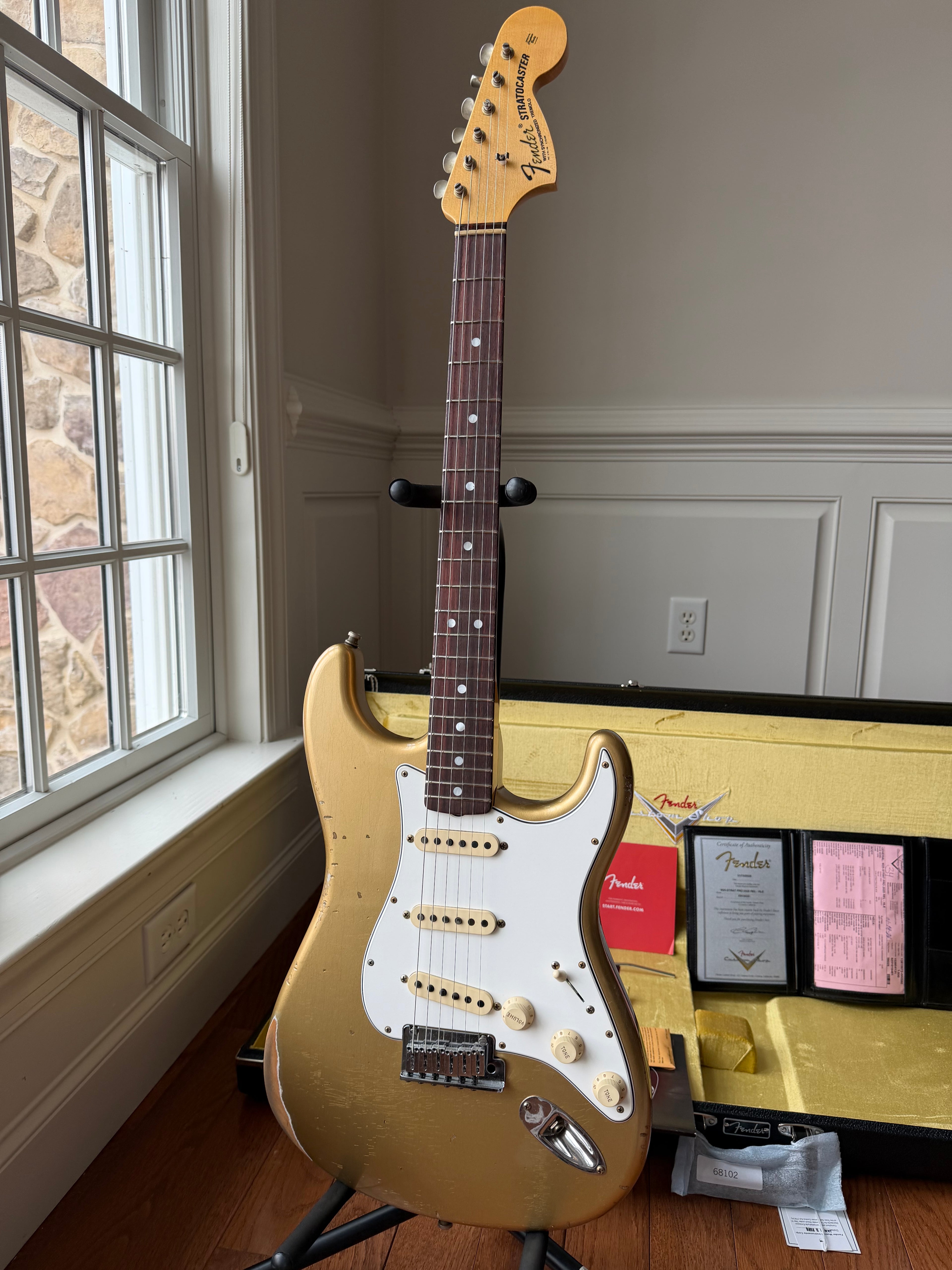 2026 Fender Custom Shop Stratocaster Pro W25 Relic - HLE Gold - Image 3