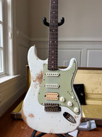 2026 Fender Custom Shop ‘62 Stratocaster 6.9 lbs HSS Heavy Relic - Olympic White