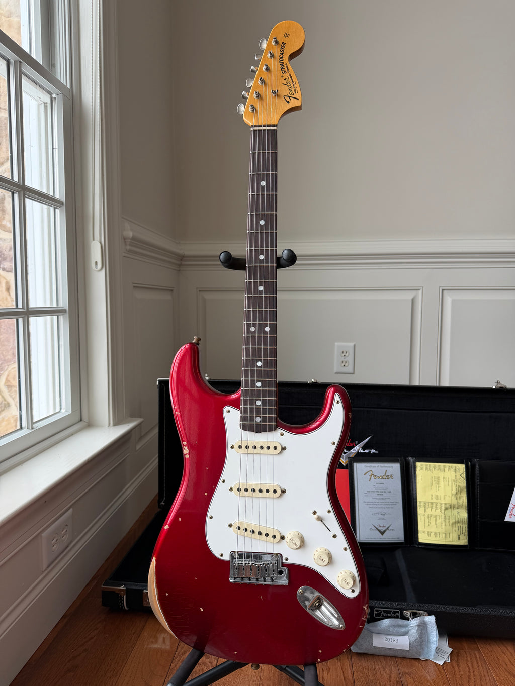 2026 Fender Custom Shop Stratocaster Pro W25 Relic - Candy Apple Red - Image 3