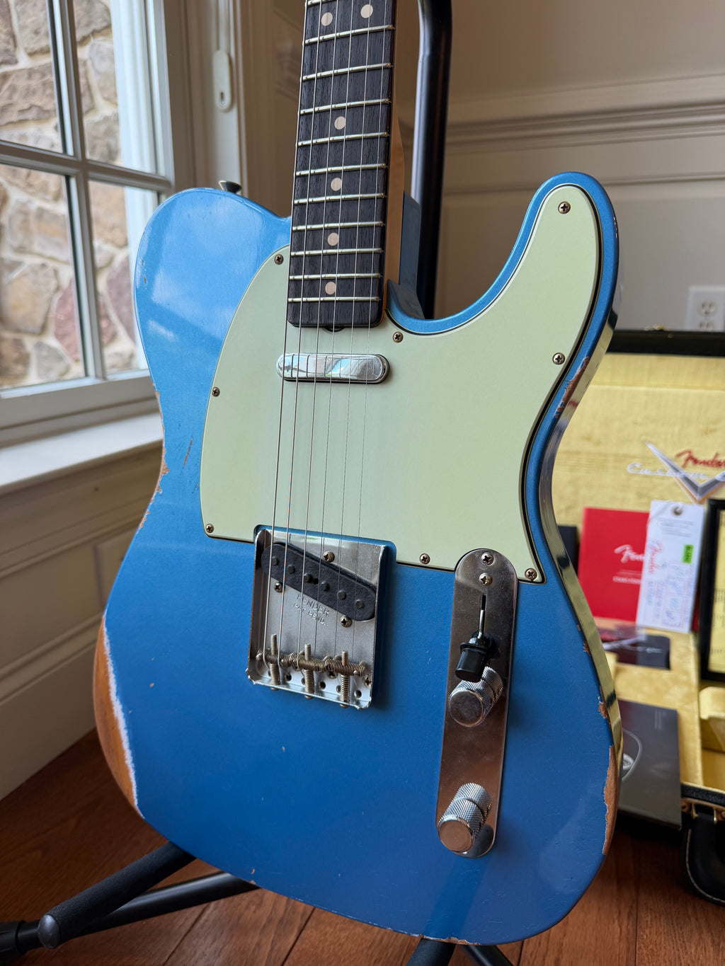 2025 Fender Custom Shop ‘63 Telecaster LR25 Relic - Aged Lake Placid Blue