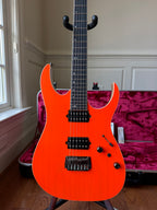 2025 Ibanez RG Prestige RGR5221 - Transparent Fluorescent Orange